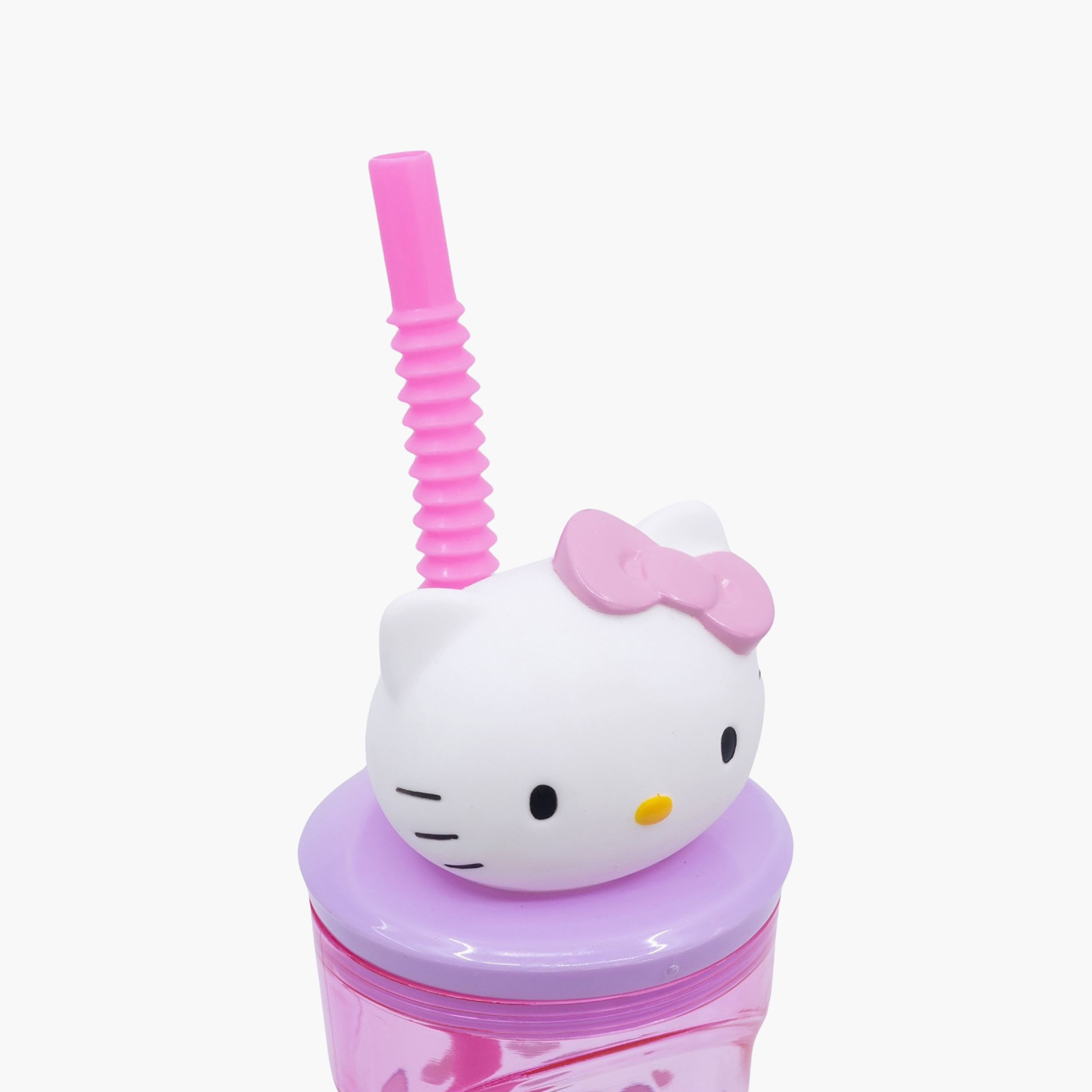 Sanrio Hello Kitty Print Tumbler with Straw - 330 ml-school-waterbottles-image-4