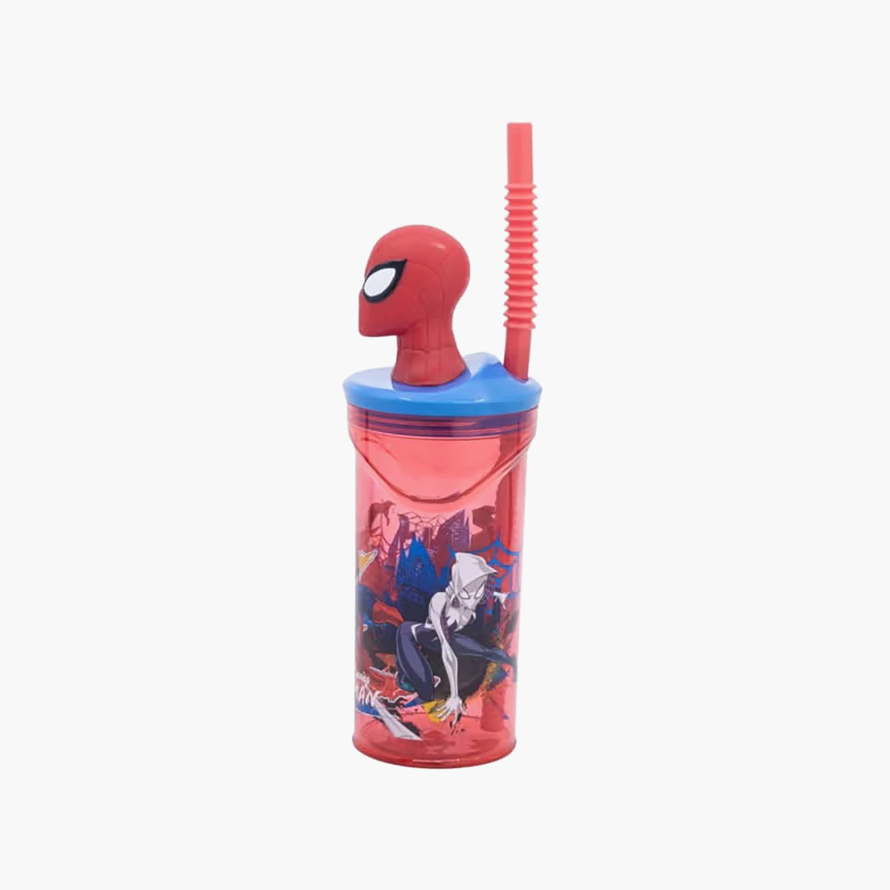 Spider-Man Print Tumbler with Straw - 330 ml-school-waterbottles-image-2
