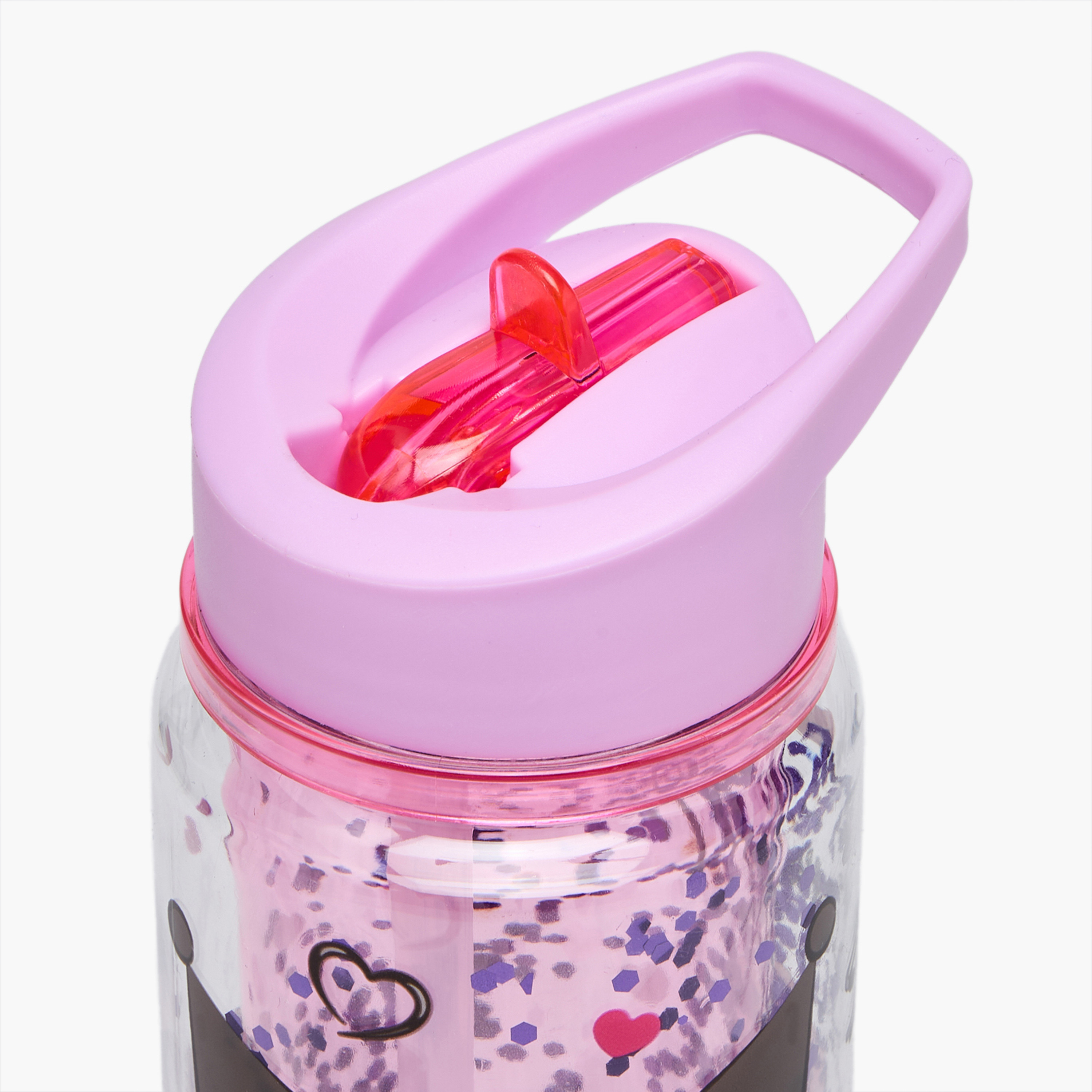 Sanrio Kuromi Print Water Bottle with Flip Spout and Handle - 330 ml-school-waterbottles-image-4