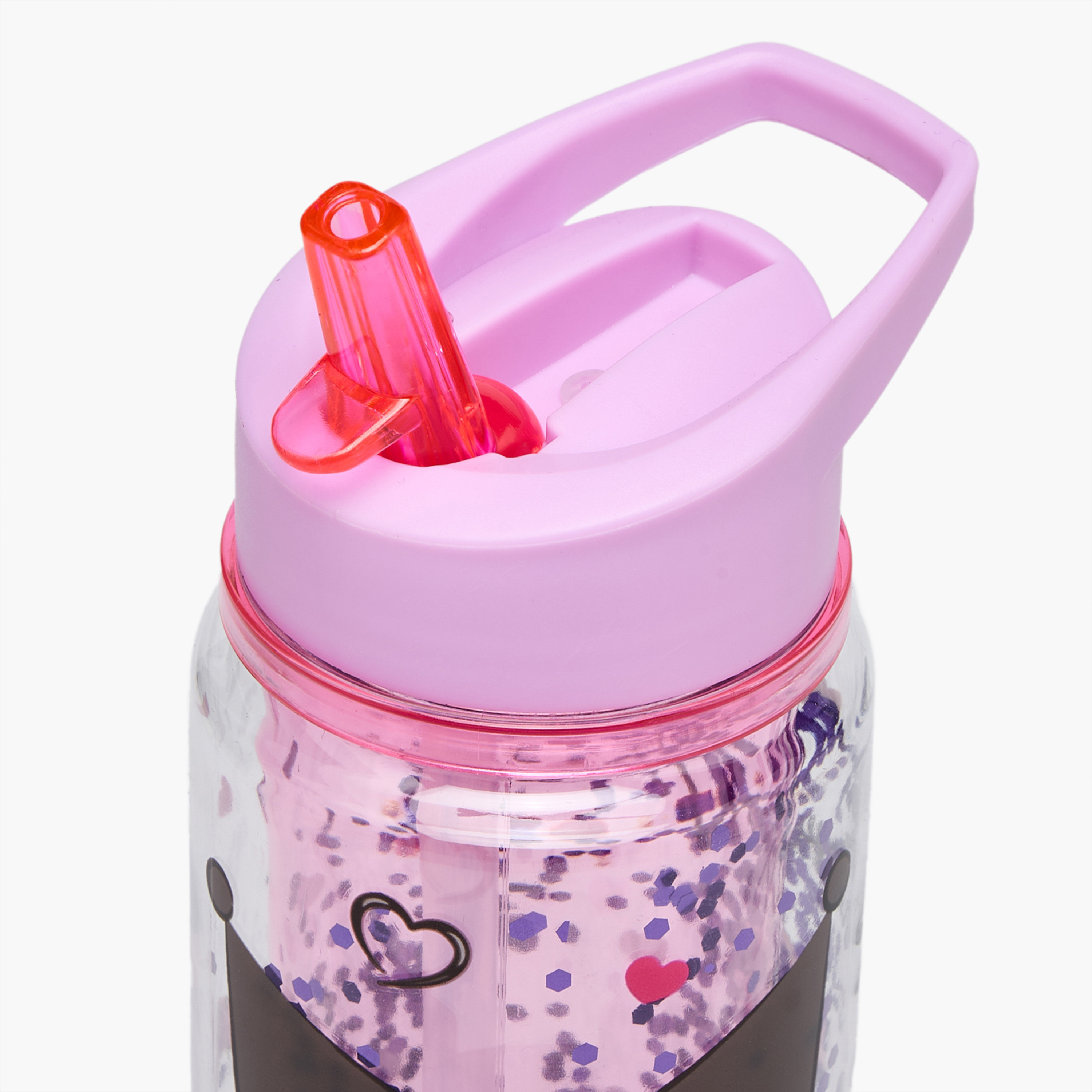 Sanrio Kuromi Print Water Bottle with Flip Spout and Handle - 330 ml-school-waterbottles-image-6