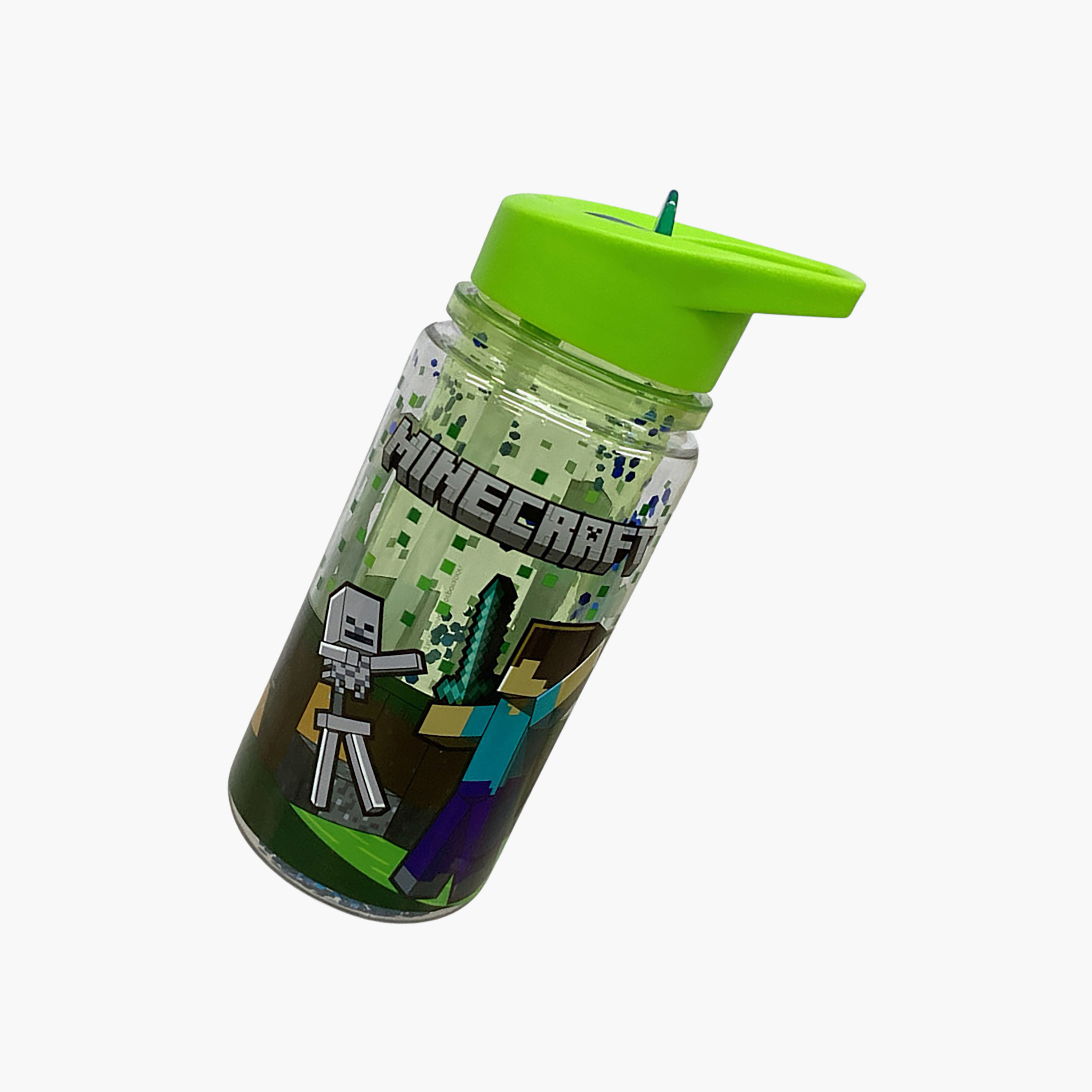 Minecraft Printed Water Bottle with Handle - 330 ml-school-waterbottles-image-2