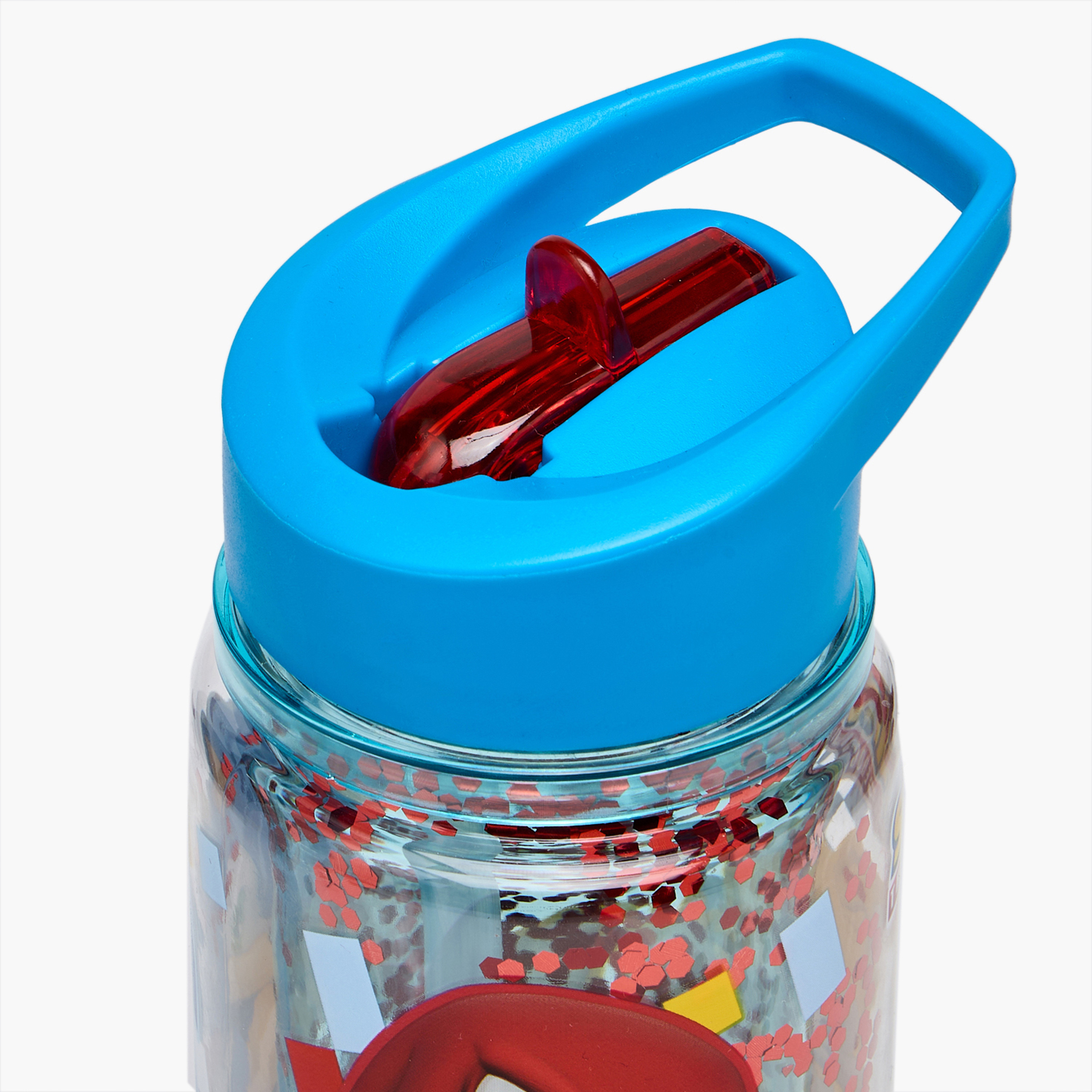 SEGA Sonic Print Water Bottle with Flip Spout and Handle - 330 ml-school-waterbottles-image-4