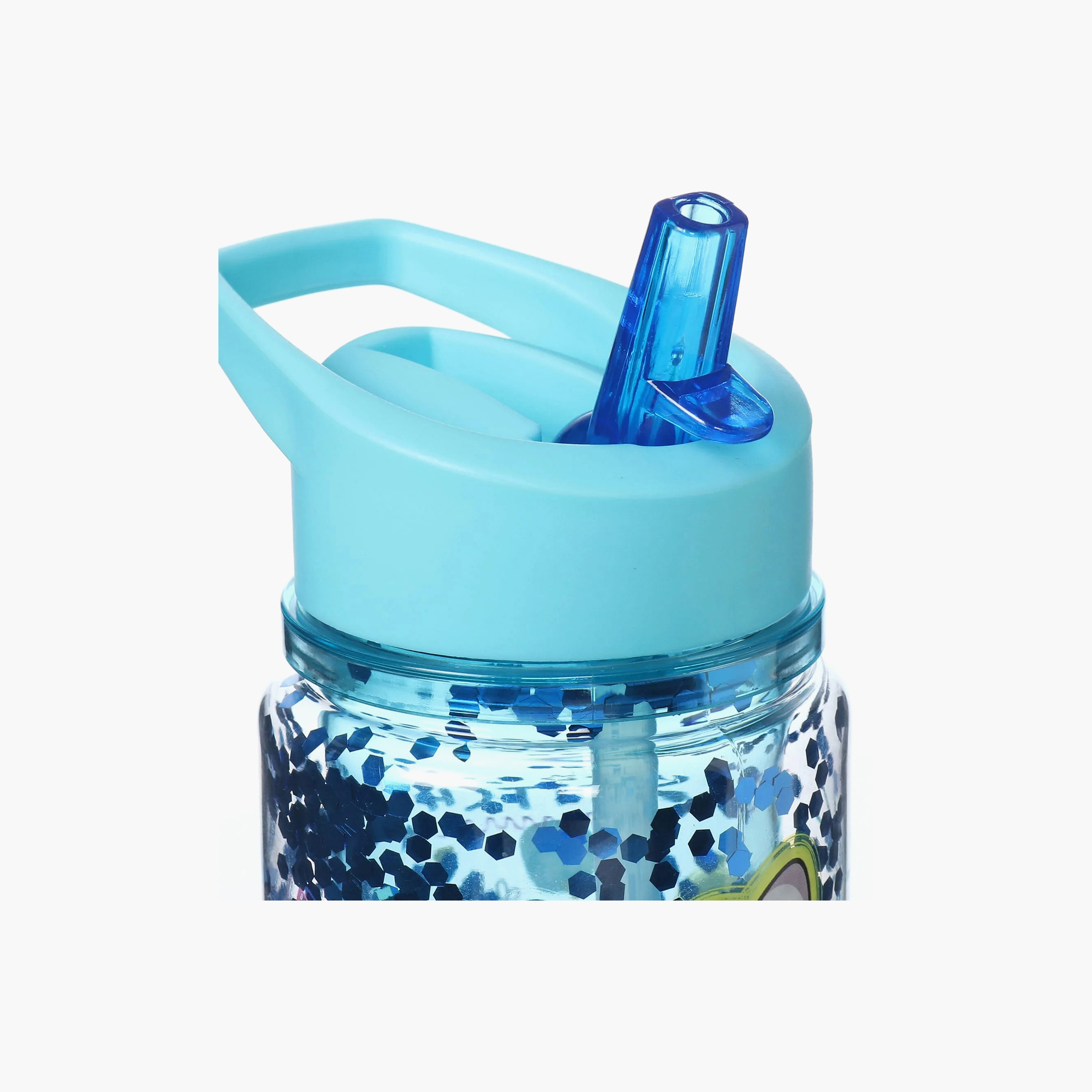 Disney Stitch and Angel Print Water Bottle with Flip Spout and Handle - 330 ml-school-waterbottles-image-8