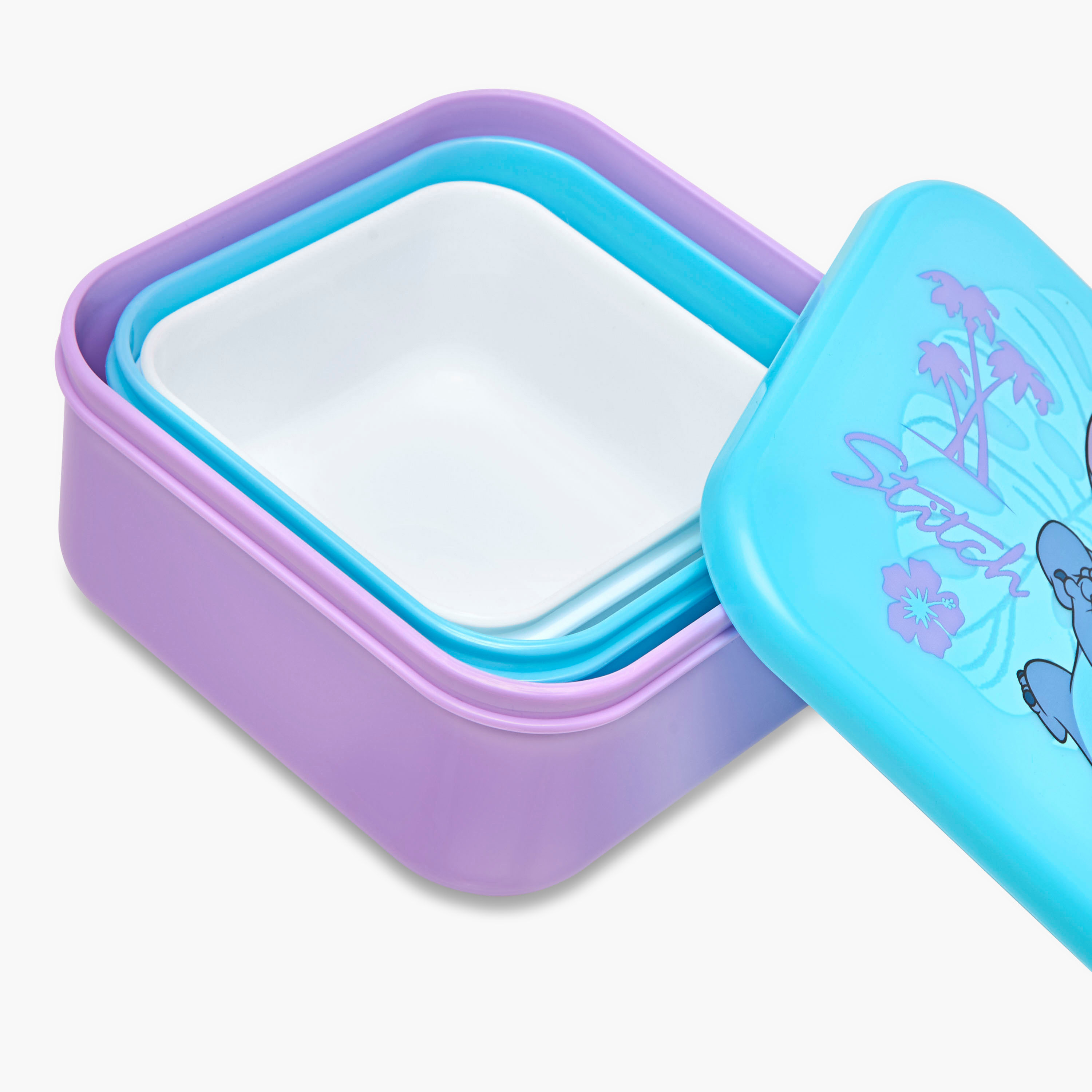 Pack of 3 Disney Stitch Print Lunch Box with Lid-school-waterbottles-image-8