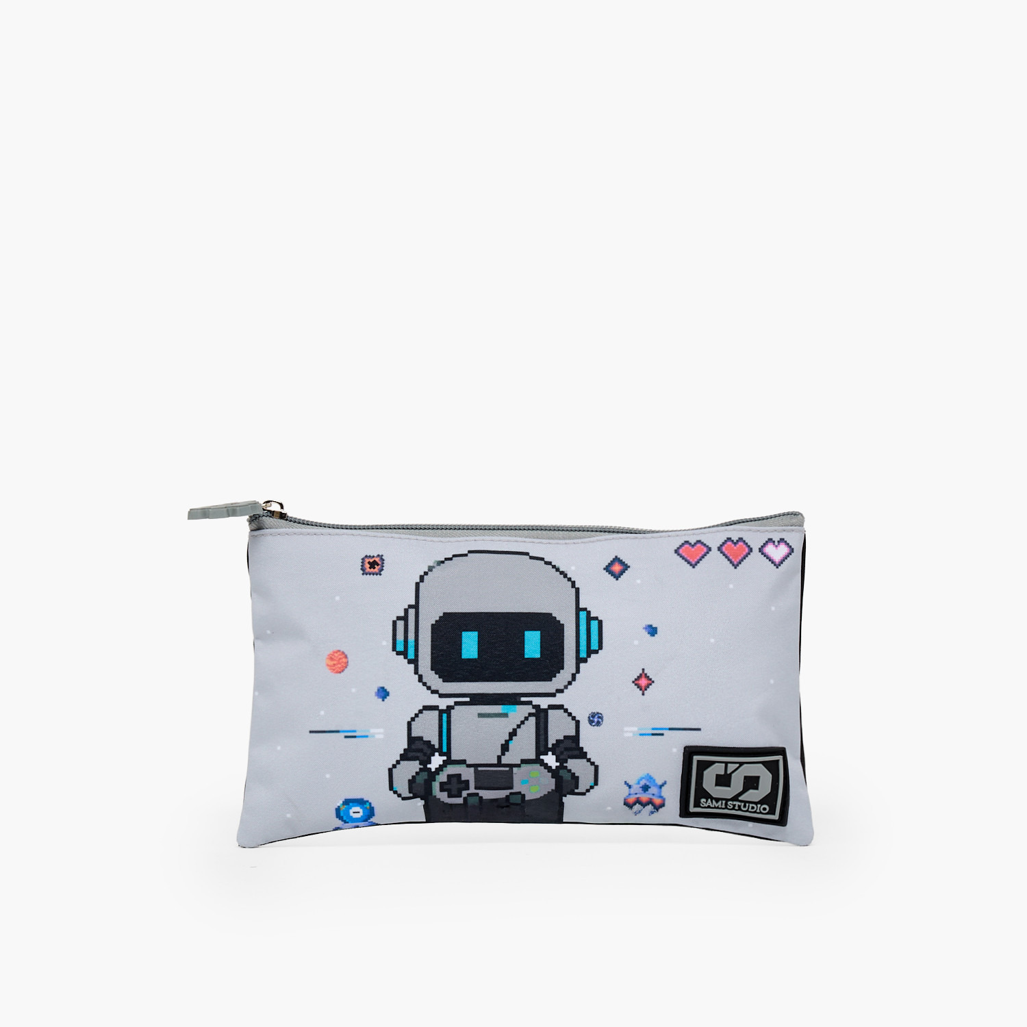 SAMI STUDIO Robot Print 3-Piece School Trolley Bag Set for Boys 2-5 Years with Lunch Bag - 12 inches-school-bagsandbackpacks-trolleybags-image-16