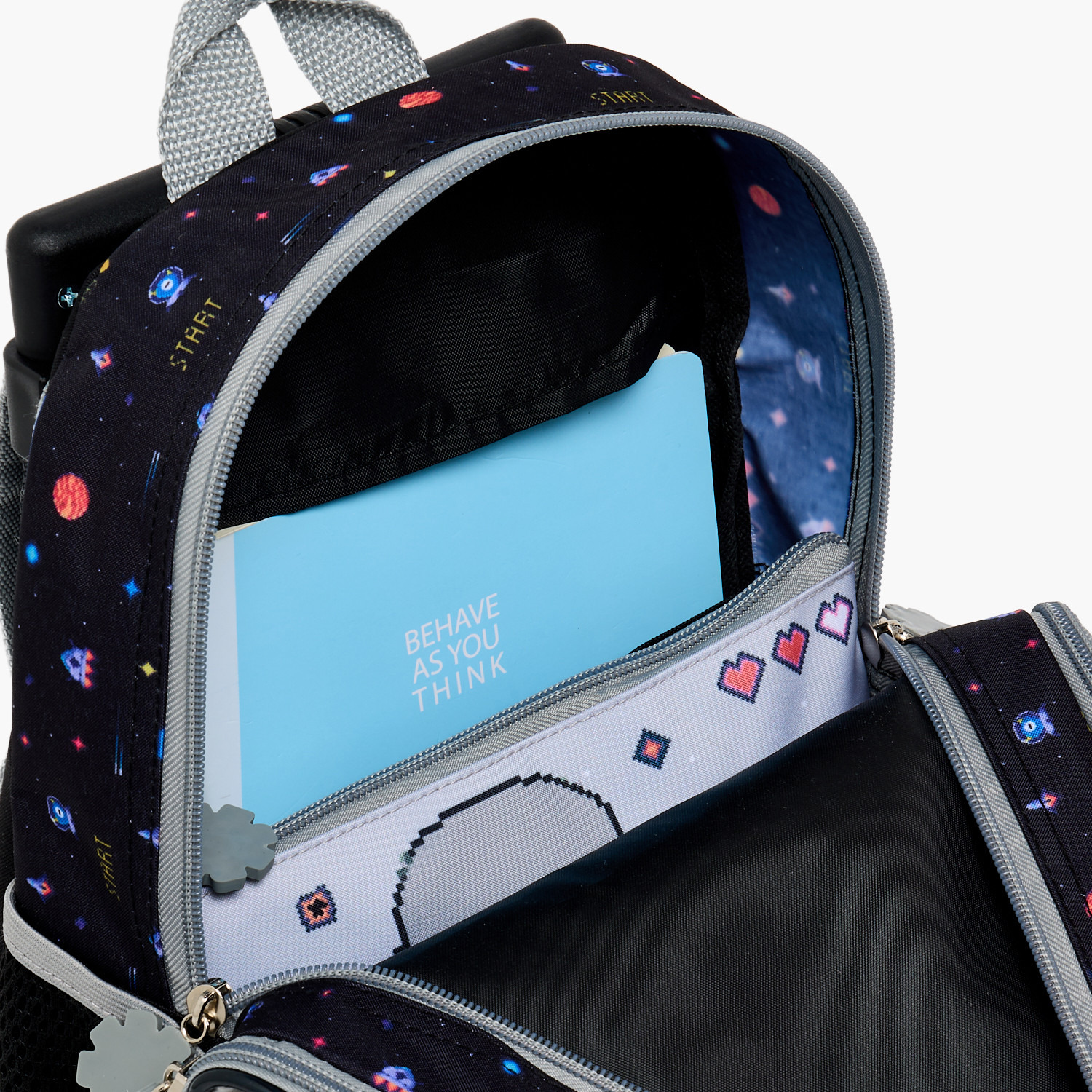 SAMI STUDIO Robot Print 3-Piece School Trolley Bag Set for Boys 2-5 Years with Lunch Bag - 12 inches-school-bagsandbackpacks-trolleybags-image-7