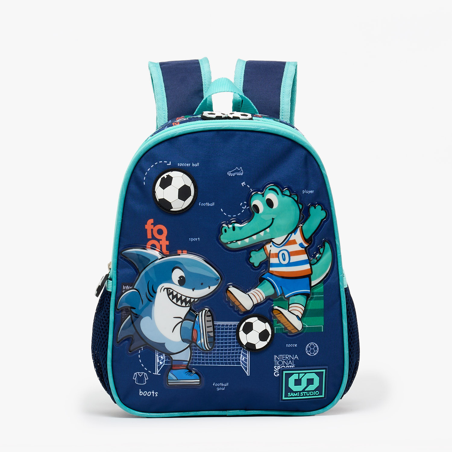 SAMI STUDIO Printed 3-Piece School Backpack Set for Boys 2-5 Years with Lunch Bag - 12 inches-school-bagsandbackpacks-backpacks-image-2