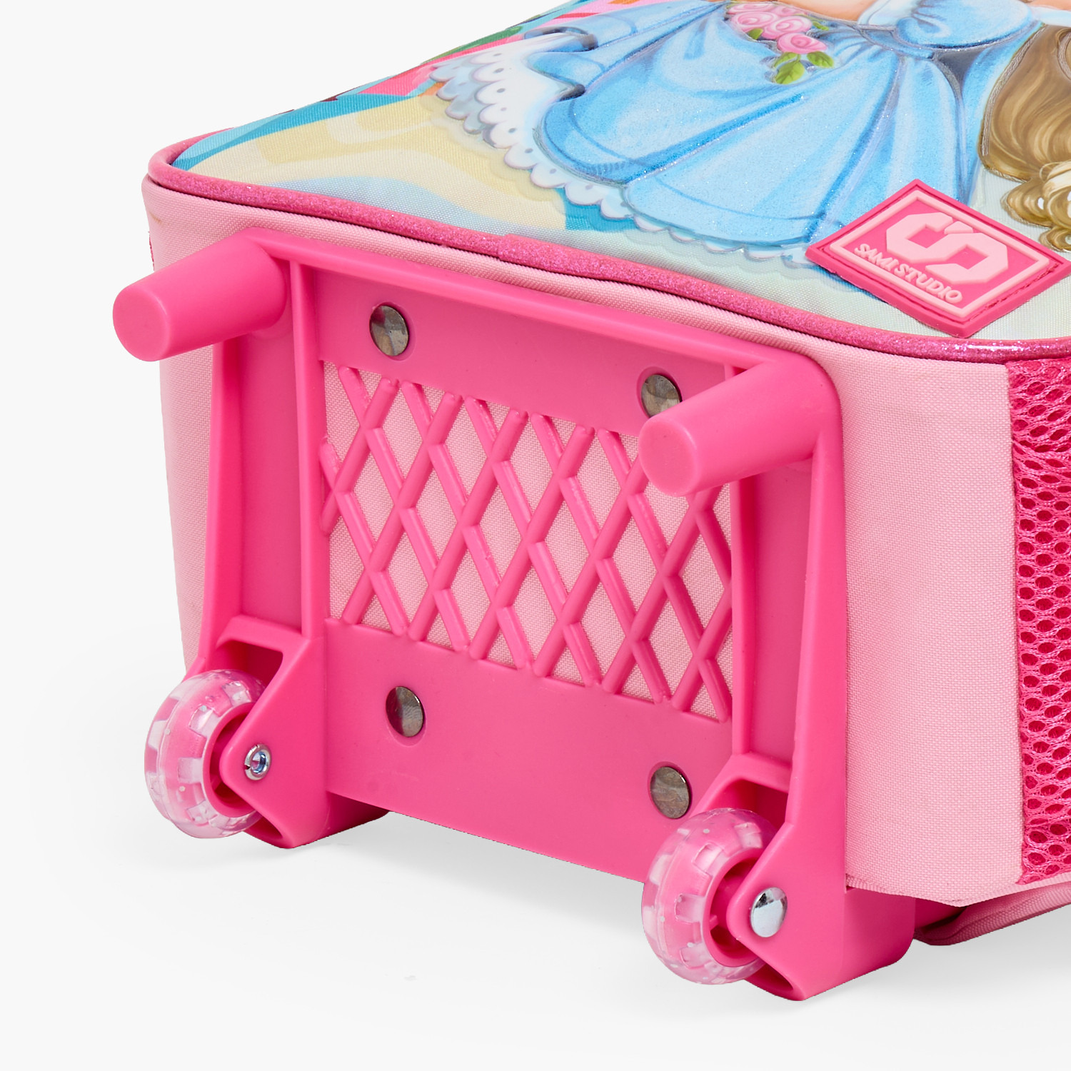 SAMI STUDIO Princess 3-Piece School Trolley Bag Set for Girl 2-5 Years with Lunch Bag - 12 inches-school-bagsandbackpacks-trolleybags-image-4