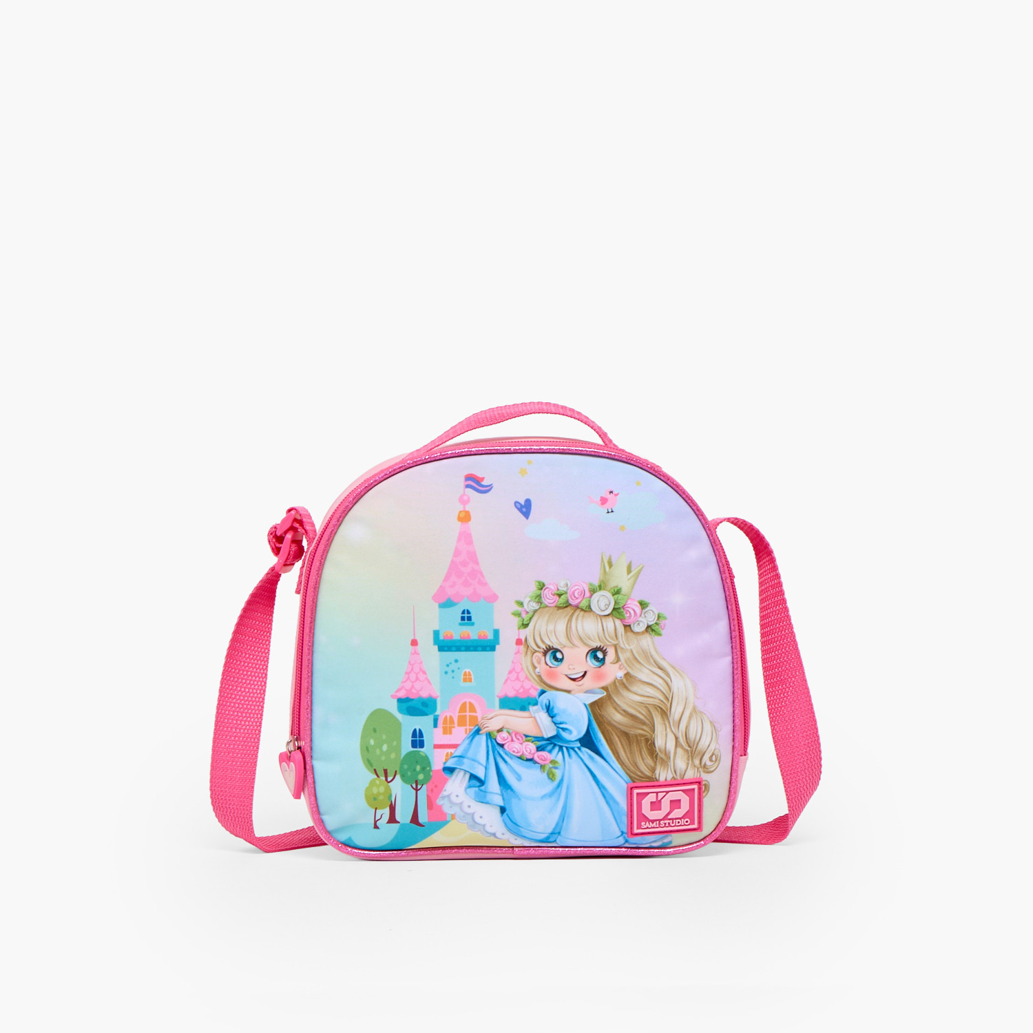 SAMI STUDIO Princess 3-Piece School Trolley Bag Set for Girl 2-5 Years with Lunch Bag - 12 inches-school-bagsandbackpacks-trolleybags-image-5