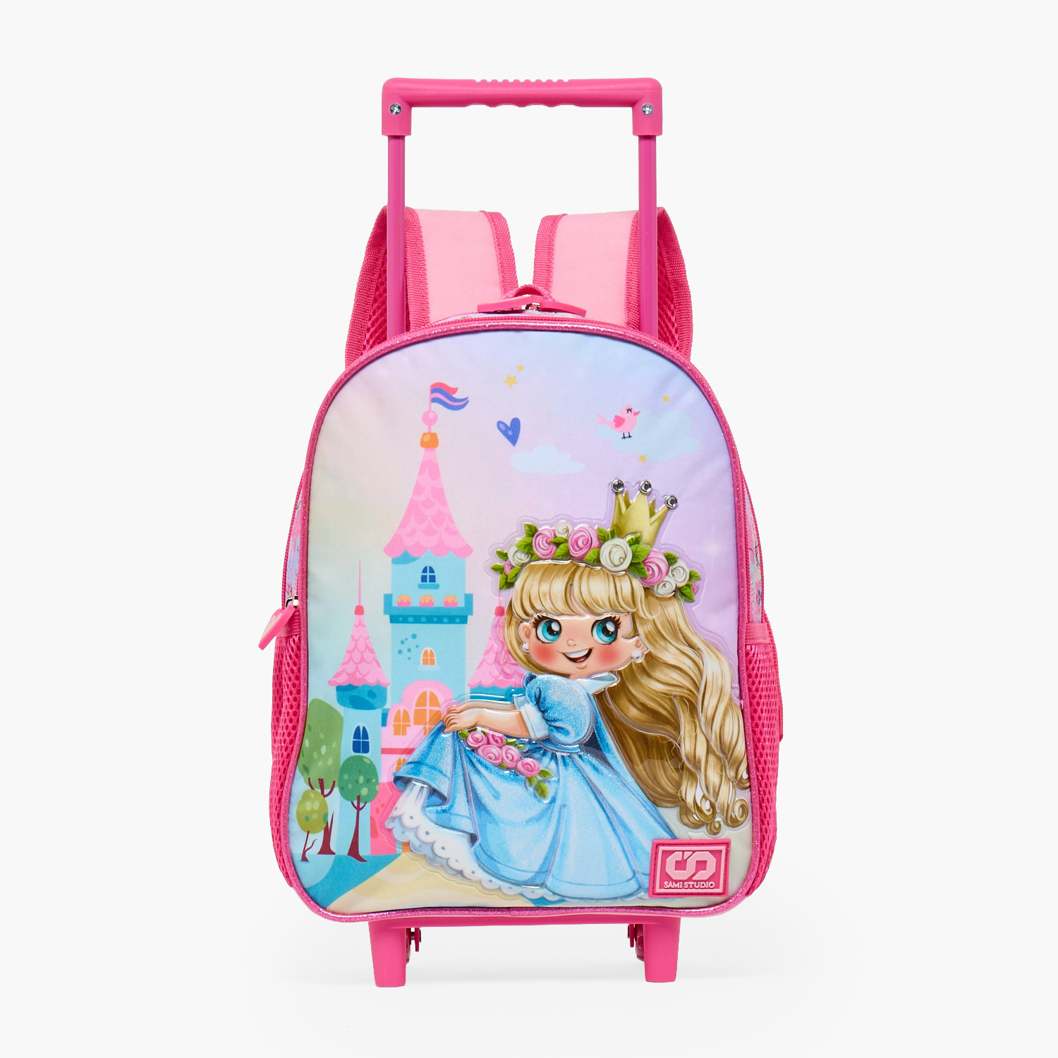 SAMI STUDIO Princess 3-Piece School Trolley Bag Set for Girl 2-5 Years with Lunch Bag - 12 inches-school-bagsandbackpacks-trolleybags-image-11