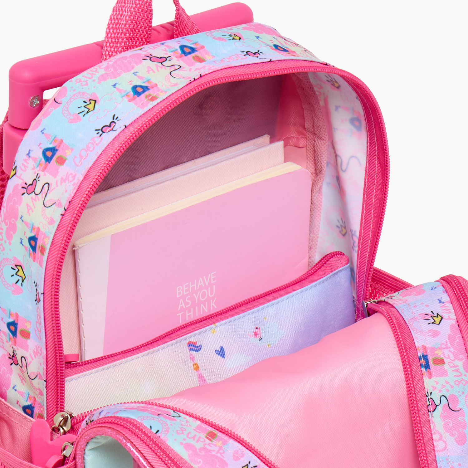 SAMI STUDIO Princess 3-Piece School Trolley Bag Set for Girl 2-5 Years with Lunch Bag - 12 inches-school-bagsandbackpacks-trolleybags-image-15