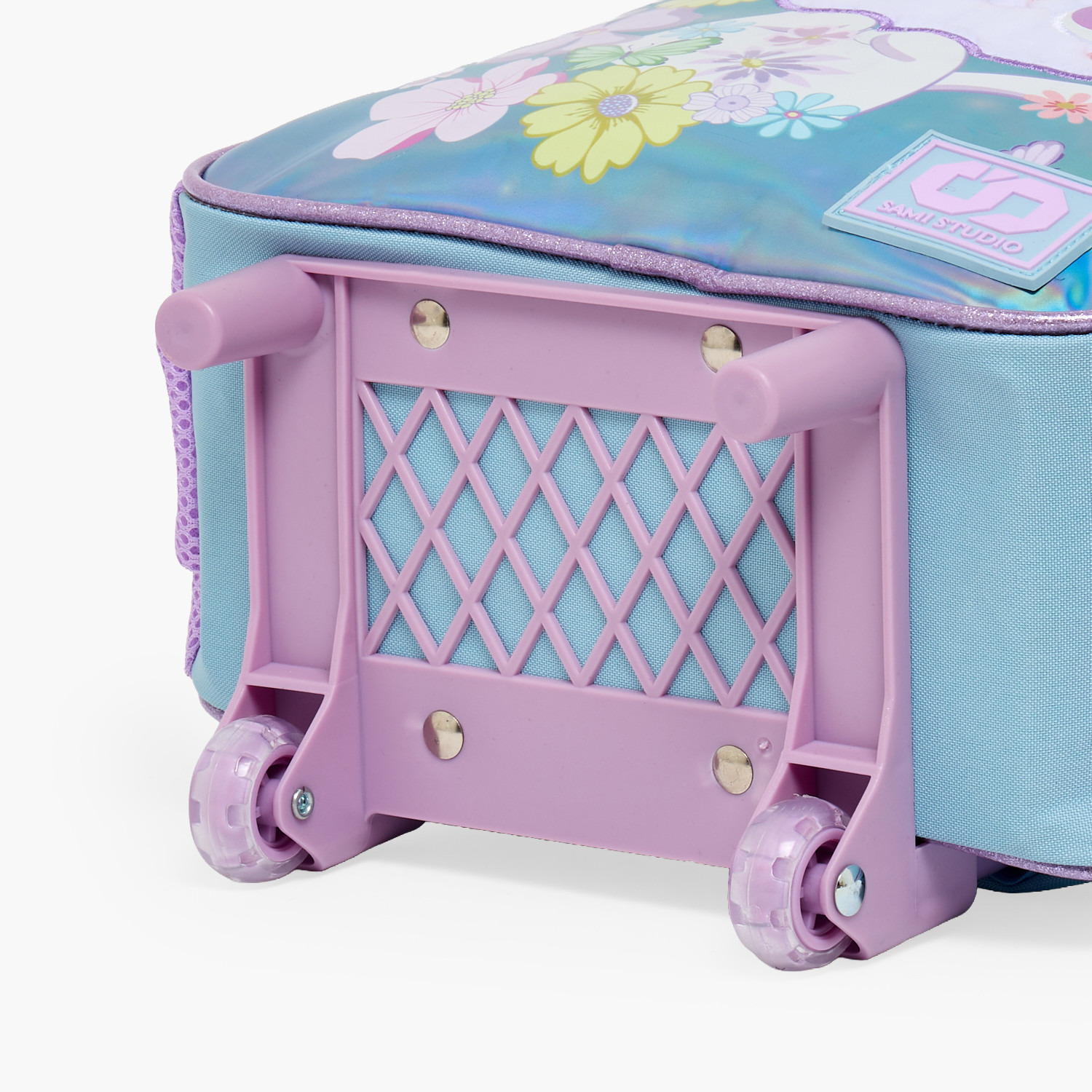 SAMI STUDIO Cat Print 3-Piece School Trolley Bag Set for Girls 2-5 Years with Lunch Bag - 12 inches-school-bagsandbackpacks-trolleybags-image-12