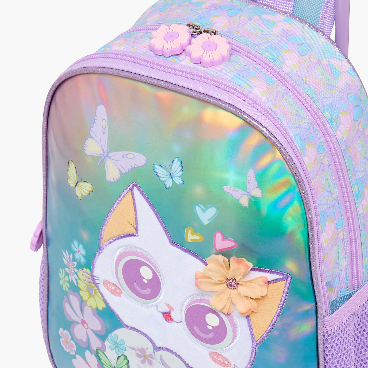 SAMI STUDIO Cat Print 3-Piece School Trolley Bag Set for Girls 2-5 Years with Lunch Bag - 12 inches-school-bagsandbackpacks-trolleybags-image-6