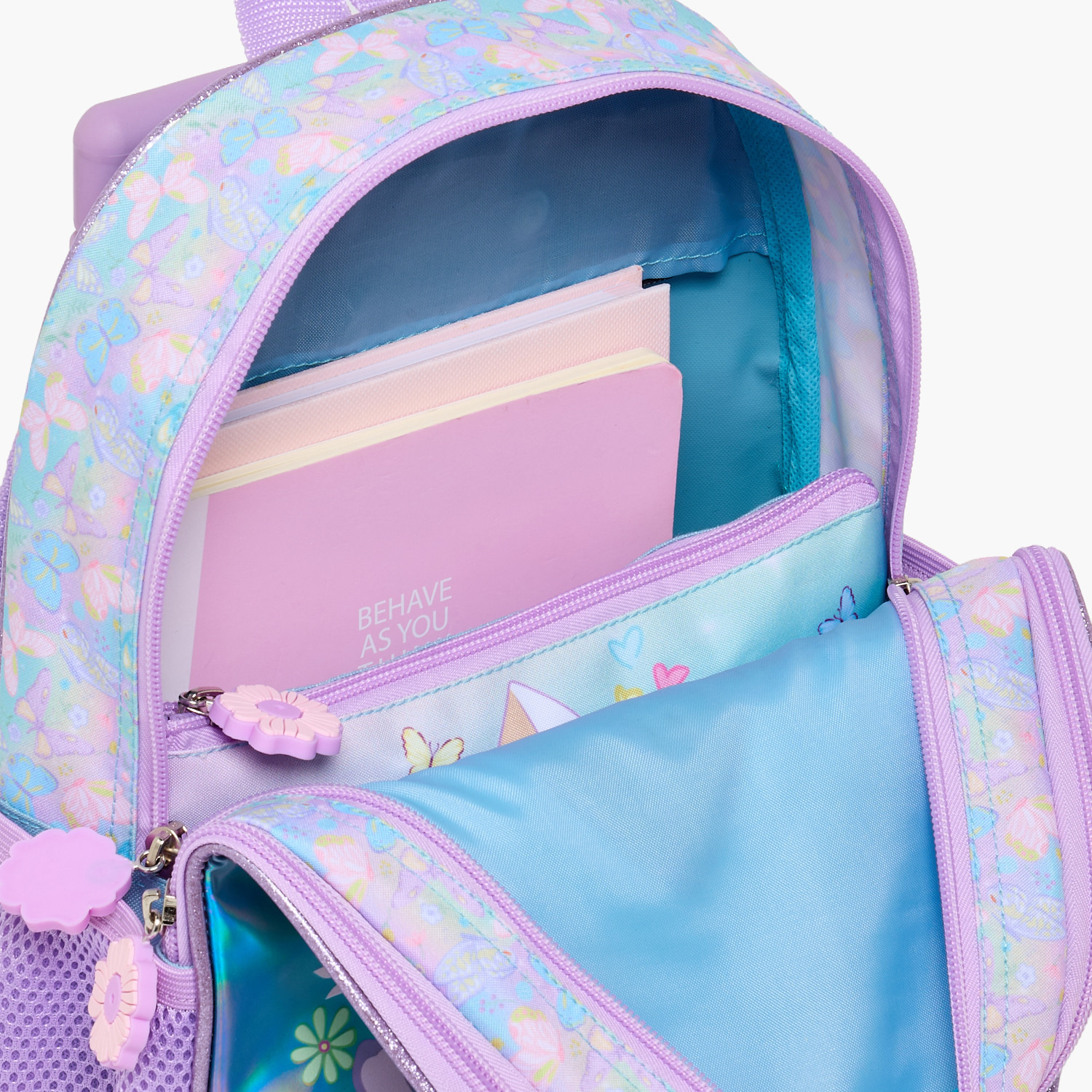 SAMI STUDIO Cat Print 3-Piece School Trolley Bag Set for Girls 2-5 Years with Lunch Bag - 12 inches-school-bagsandbackpacks-trolleybags-image-7