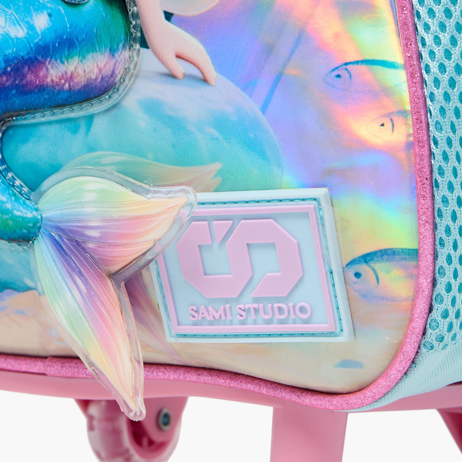 SAMI STUDIO Mermaid 3-Piece School Trolley Bag Set for Girls 2-5 Years with Lunch Bag - 12 inches-school-bagsandbackpacks-trolleybags-image-6