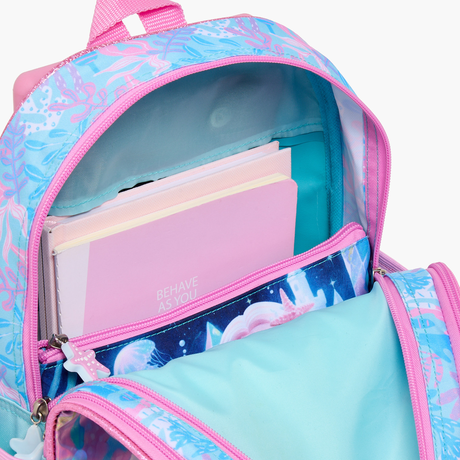 SAMI STUDIO Mermaid 3-Piece School Trolley Bag Set for Girls 2-5 Years with Lunch Bag - 12 inches-school-bagsandbackpacks-trolleybags-image-8