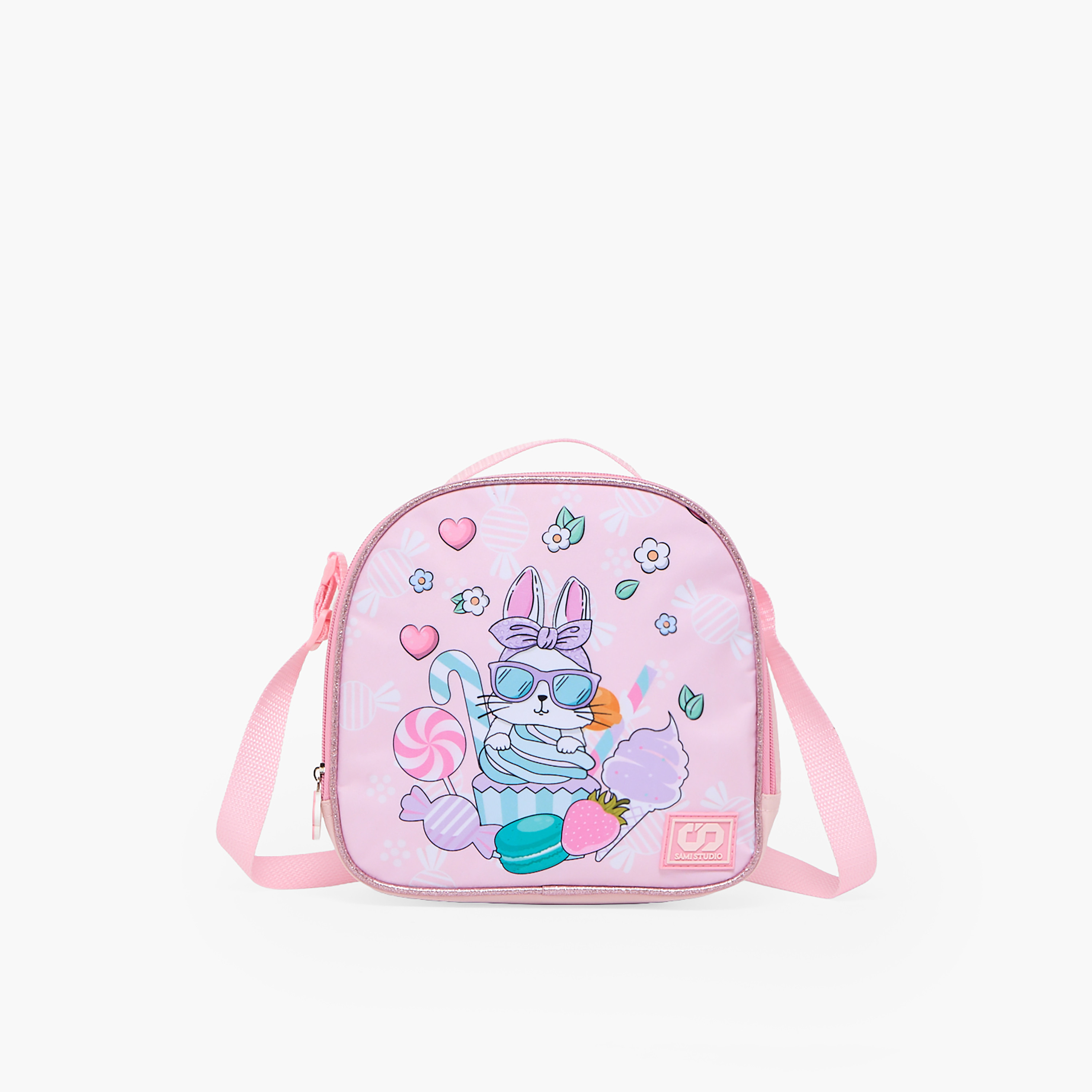 SAMI STUDIO Rabbit 3-Piece School Trolley Bag Set for Girls 2-5 Years with Lunch Bag - 12 inches-school-bagsandbackpacks-trolleybags-image-13