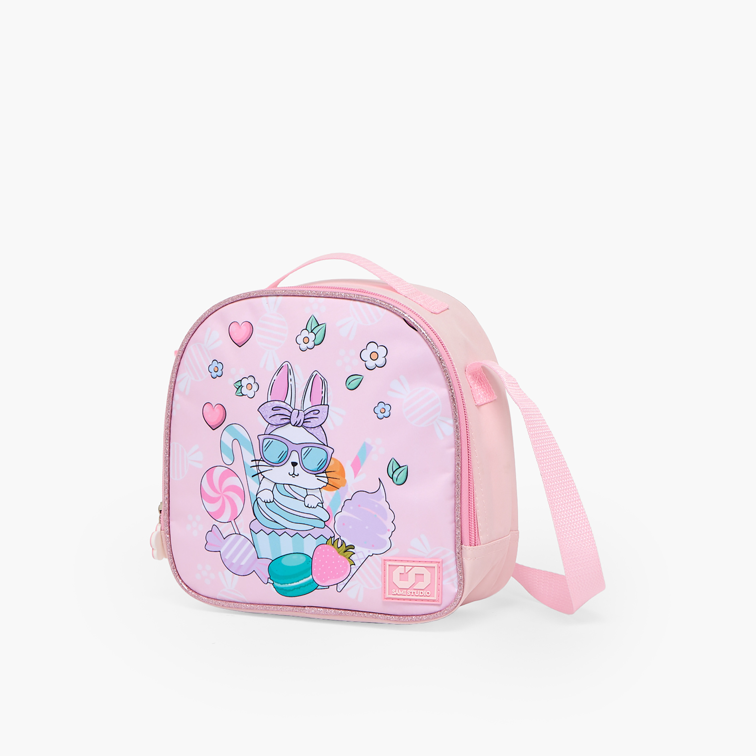 SAMI STUDIO Rabbit 3-Piece School Trolley Bag Set for Girls 2-5 Years with Lunch Bag - 12 inches-school-bagsandbackpacks-trolleybags-image-14