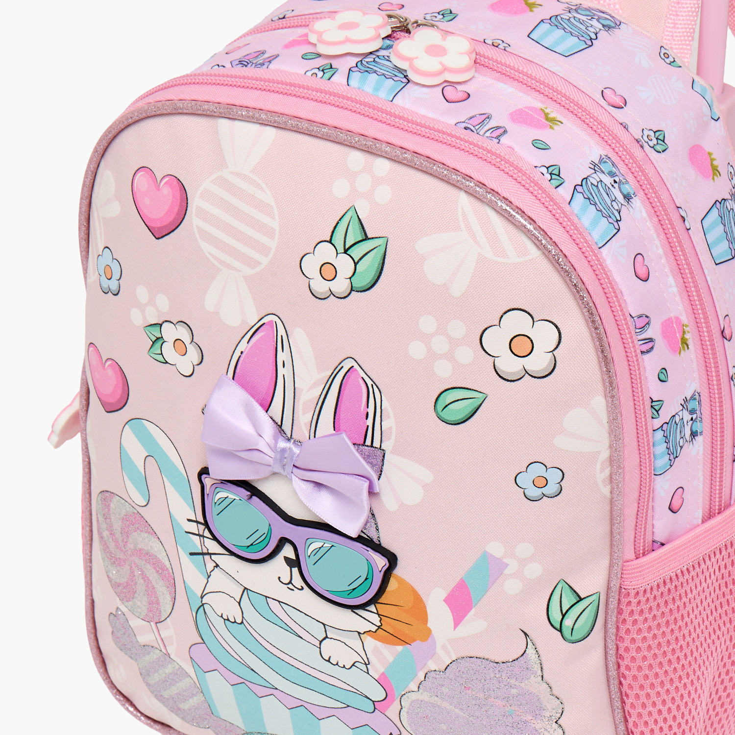 SAMI STUDIO Rabbit 3-Piece School Trolley Bag Set for Girls 2-5 Years with Lunch Bag - 12 inches-school-bagsandbackpacks-trolleybags-image-6
