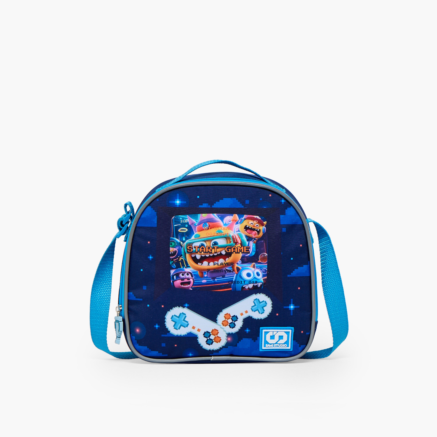 SAMI STUDIO Game Print 3-Piece School Trolley Bag Set for Boys 2-5 Years with Lunch Bag - 12 inches-school-bagsandbackpacks-trolleybags-image-13