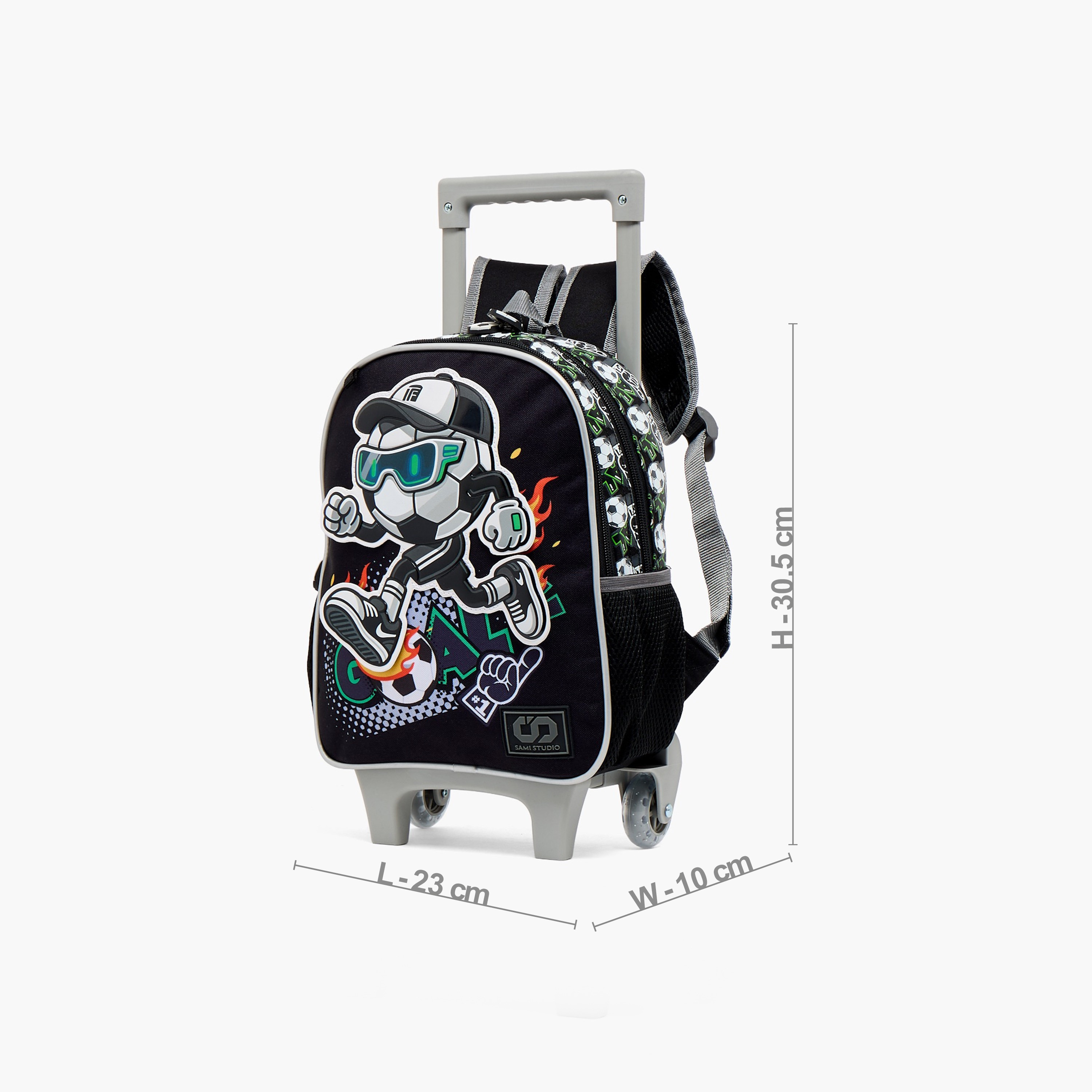 SAMI STUDIO Trolley Bag for Boys 5-8 Years with Adjustable Shoulder Straps - 12 inches-school-bagsandbackpacks-trolleybags-image-7