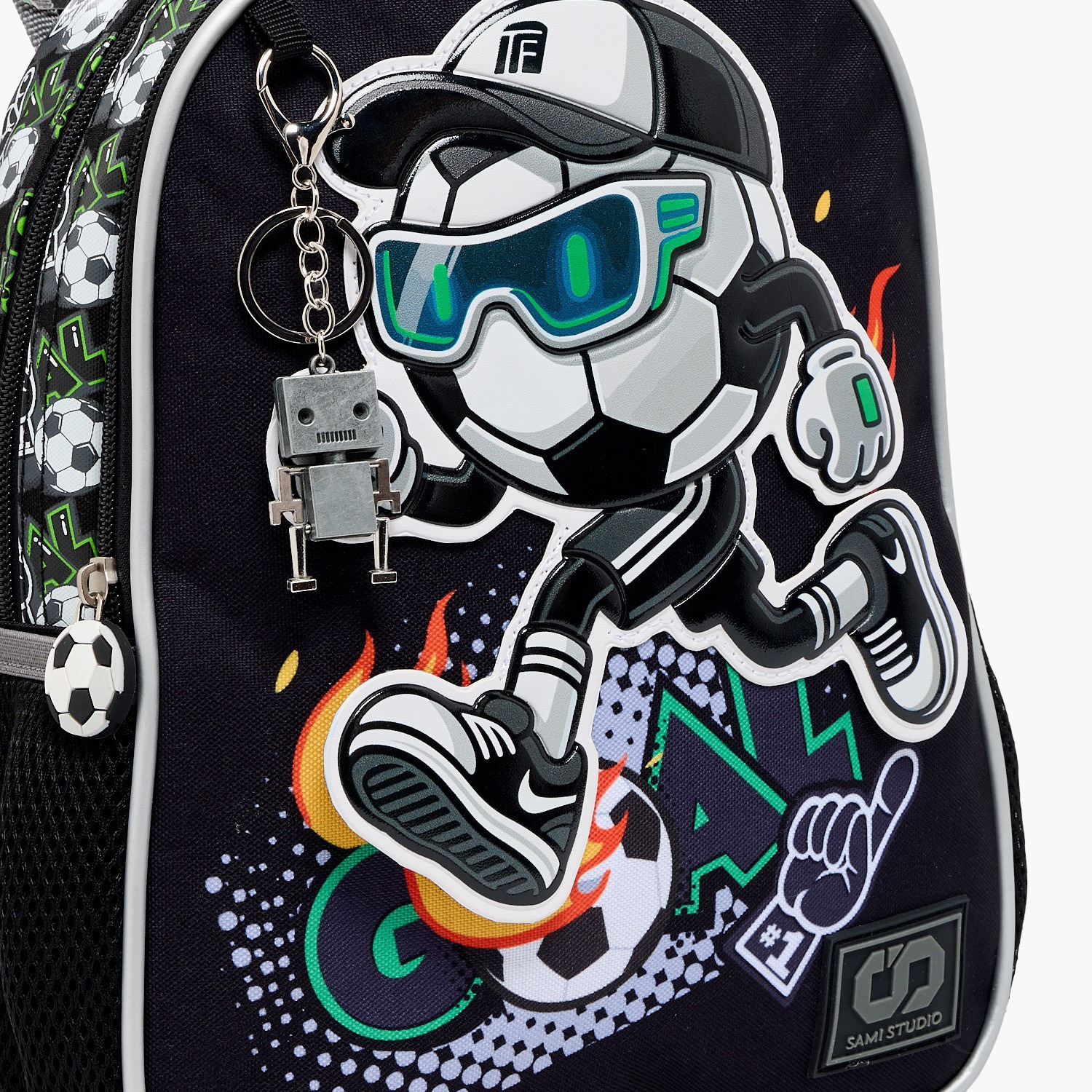 SAMI STUDIO Printed Backpack for Boys 5-8 Years with Adjustable Shoulder Straps - 12 inches-school-bagsandbackpacks-backpacks-image-3