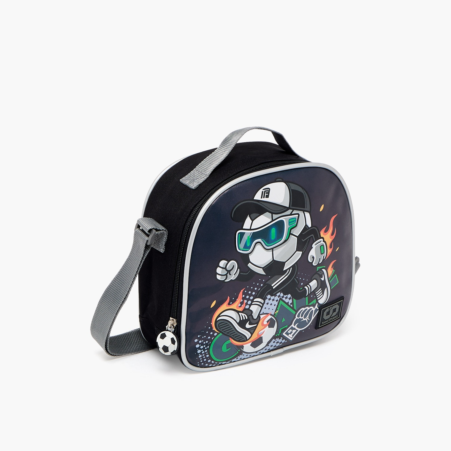 SAMI STUDIO Football Print Lunch Bag for Boys 8-13 Years with Insulation-school-lunchessentials-lunchbags-image-2