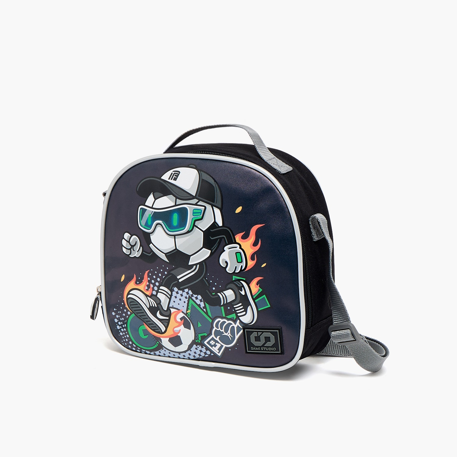 SAMI STUDIO Football Print Lunch Bag for Boys 8-13 Years with Insulation-school-lunchessentials-lunchbags-image-7