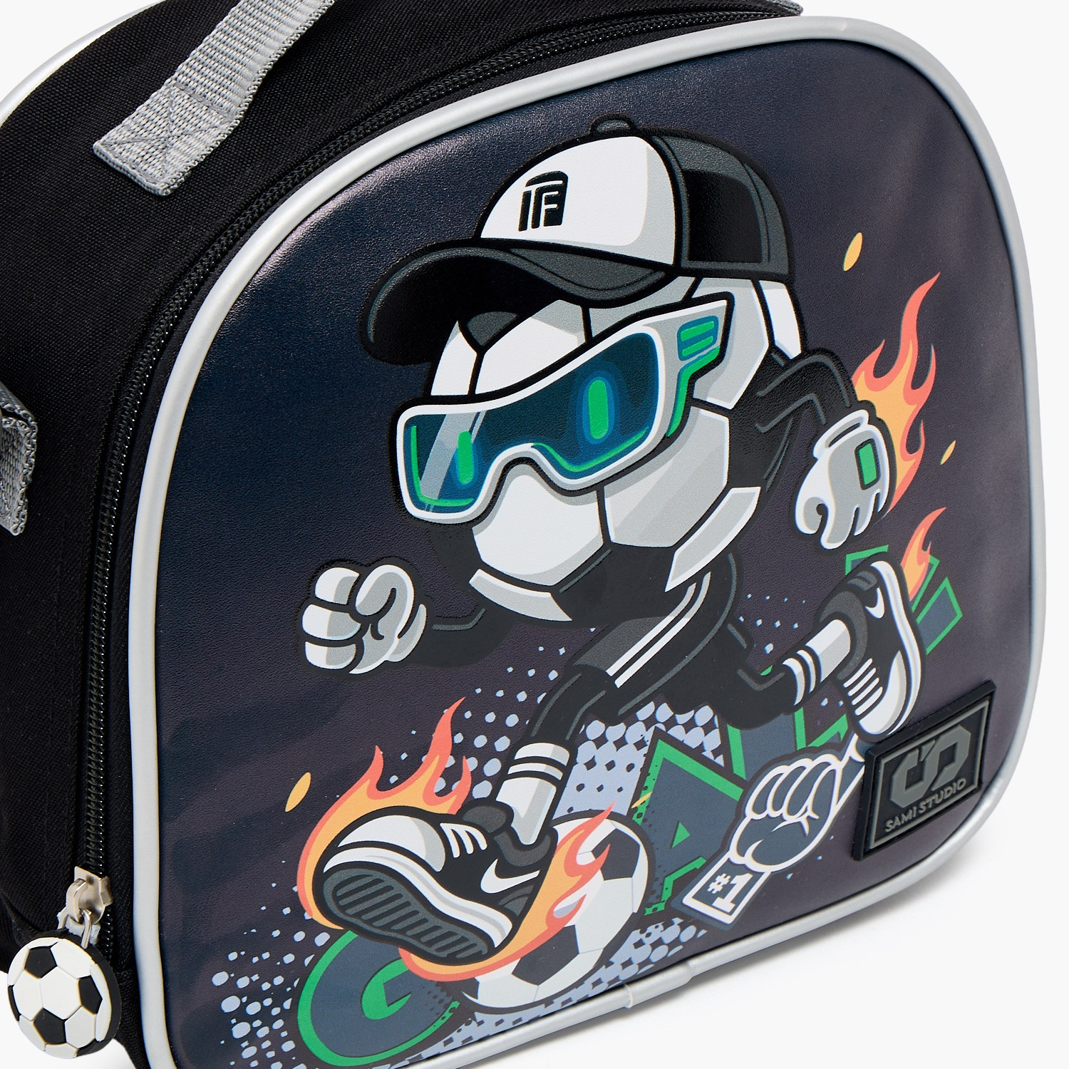 SAMI STUDIO Football Print Lunch Bag for Boys 8-13 Years with Insulation-school-lunchessentials-lunchbags-image-3
