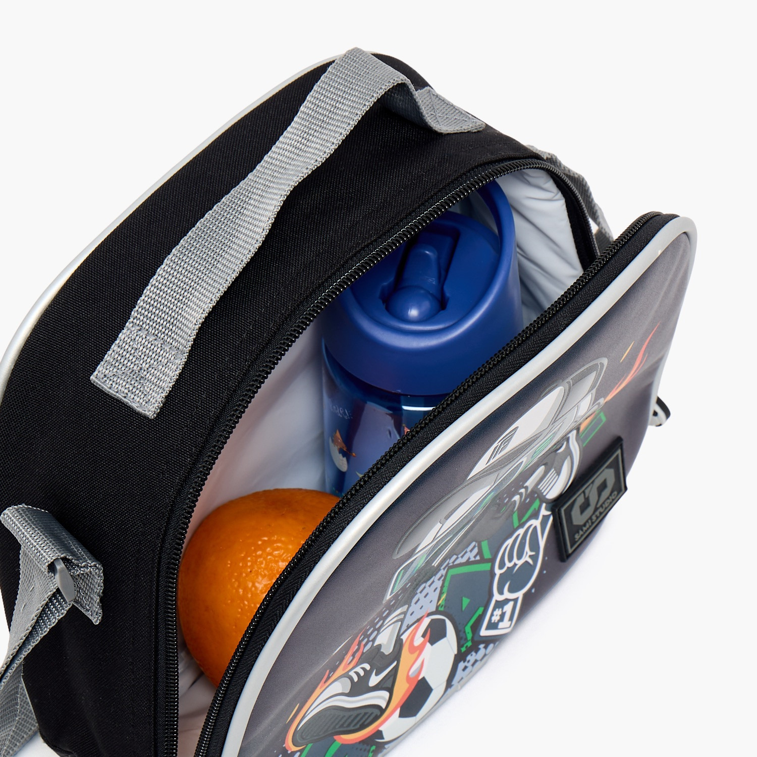 SAMI STUDIO Football Print Lunch Bag for Boys 8-13 Years with Insulation-school-lunchessentials-lunchbags-image-4