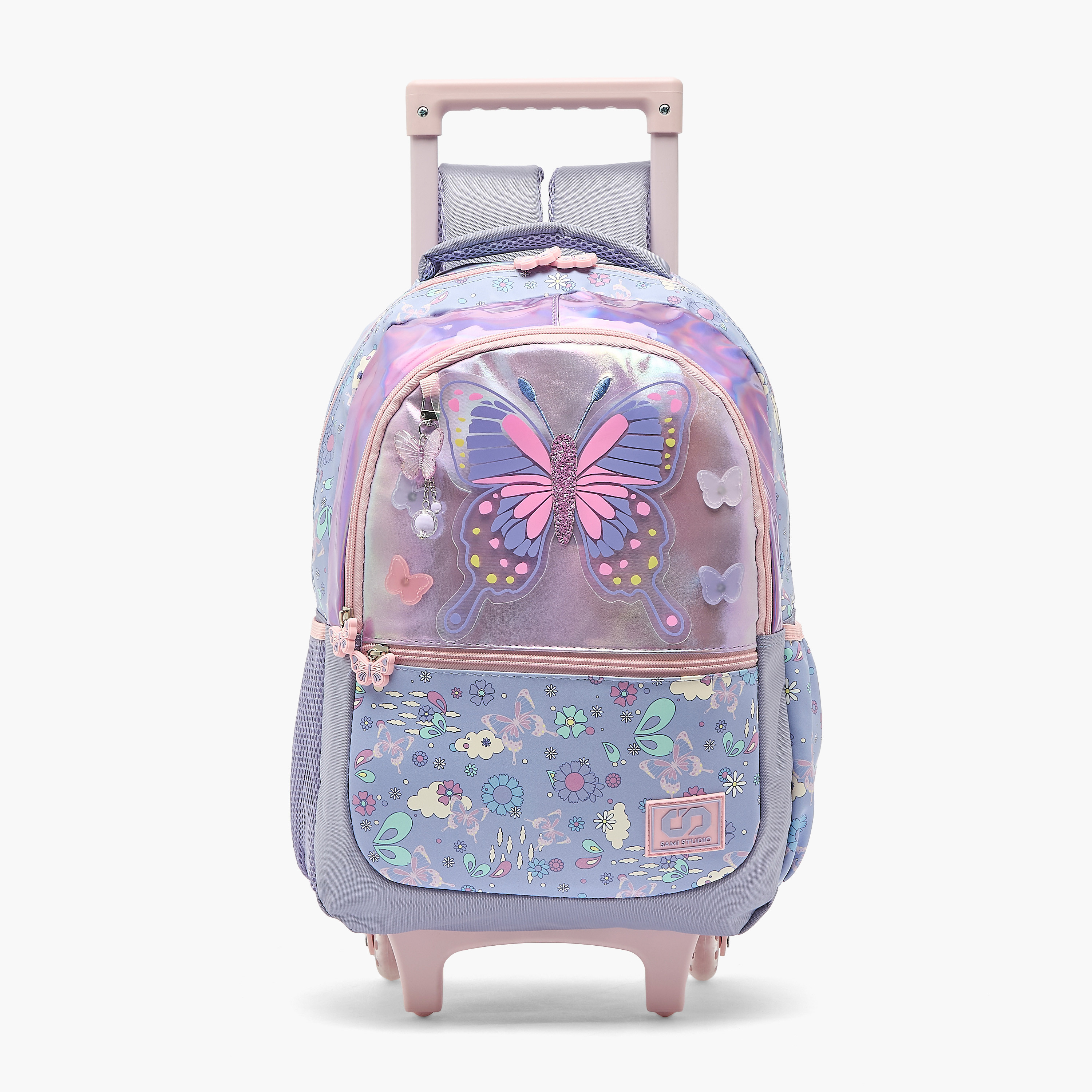 MARSHMALLOW Butterfly Print Backpack for 5-8 Years Girls with Padded Strap-school-bagsandbackpacks-trolleybags-image-1