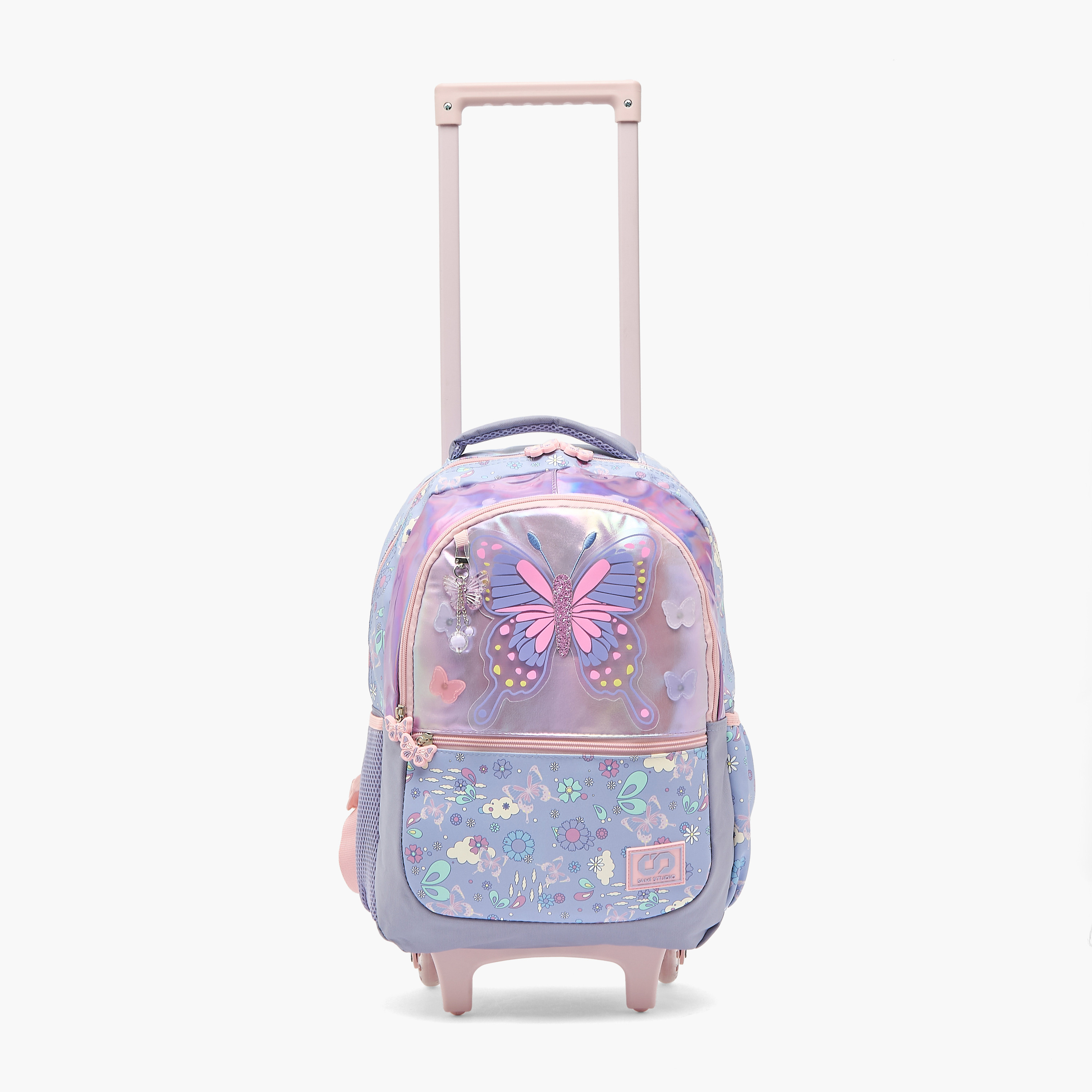 MARSHMALLOW Butterfly Print Backpack for 5-8 Years Girls with Padded Strap-school-bagsandbackpacks-trolleybags-image-2