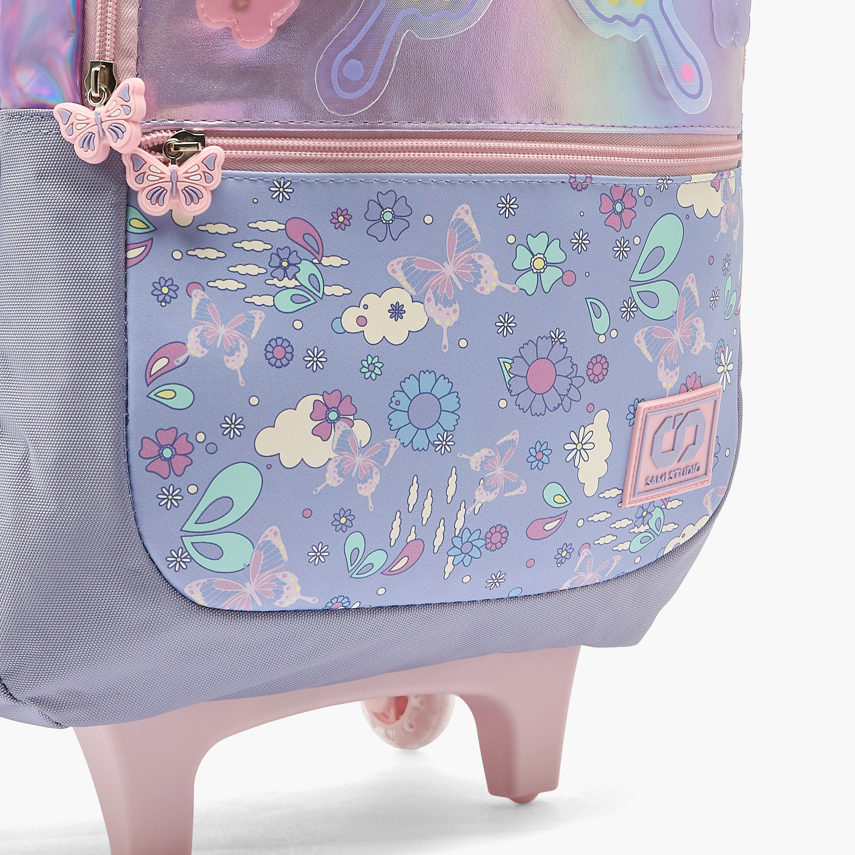 MARSHMALLOW Butterfly Print Backpack for 5-8 Years Girls with Padded Strap-school-bagsandbackpacks-trolleybags-image-4