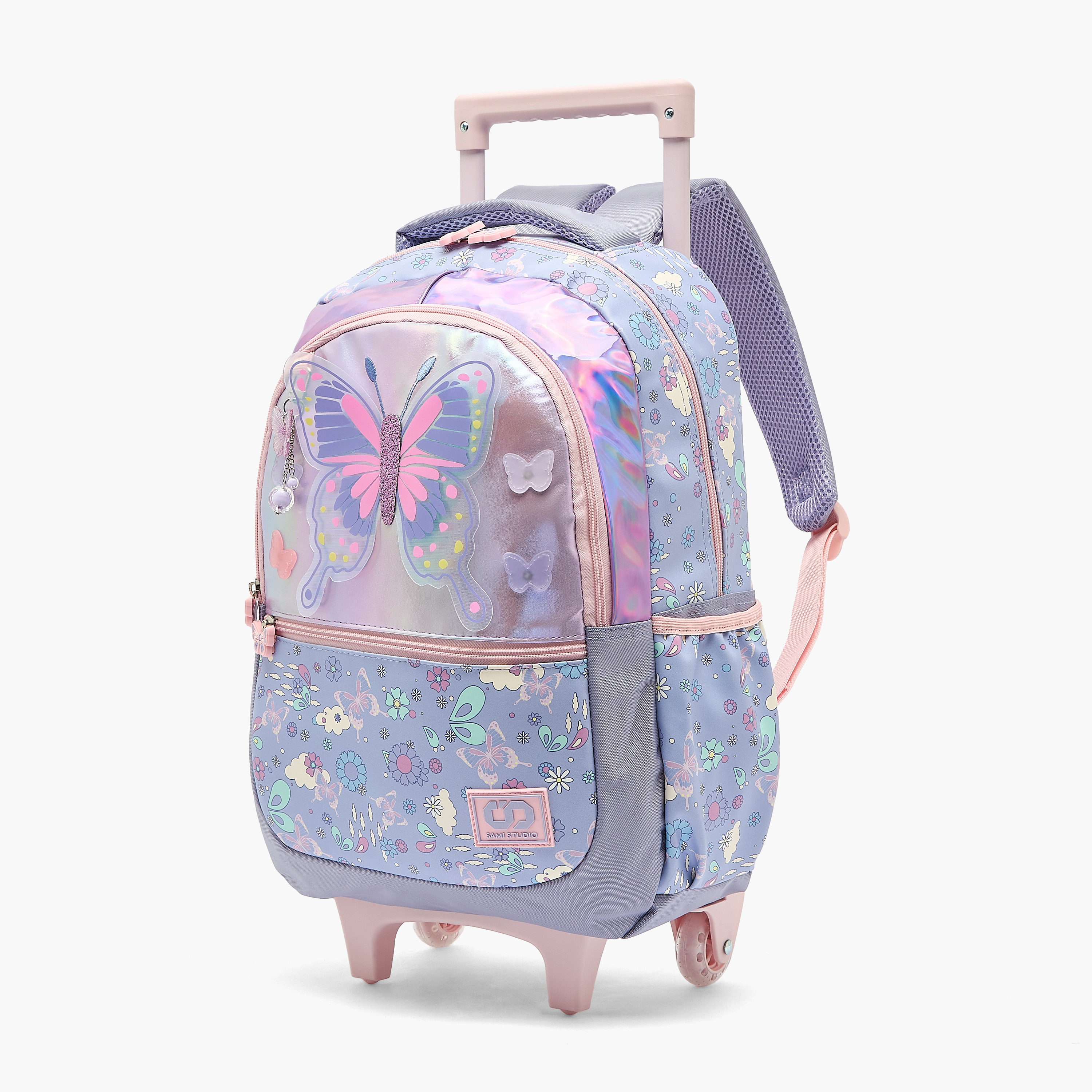 MARSHMALLOW Butterfly Print Backpack for 5-8 Years Girls with Padded Strap-school-bagsandbackpacks-trolleybags-image-6