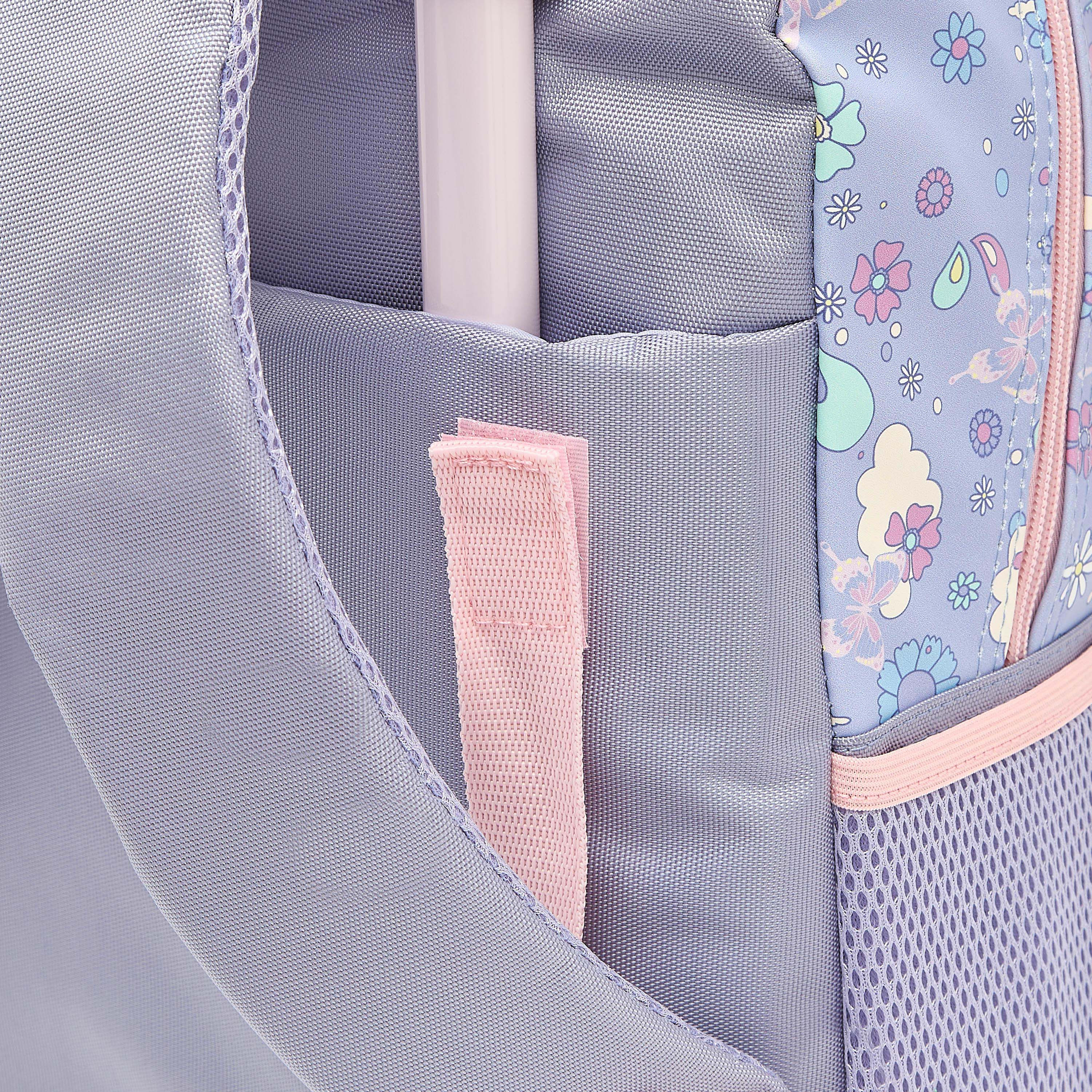 MARSHMALLOW Butterfly Print Backpack for 5-8 Years Girls with Padded Strap-school-bagsandbackpacks-trolleybags-image-9