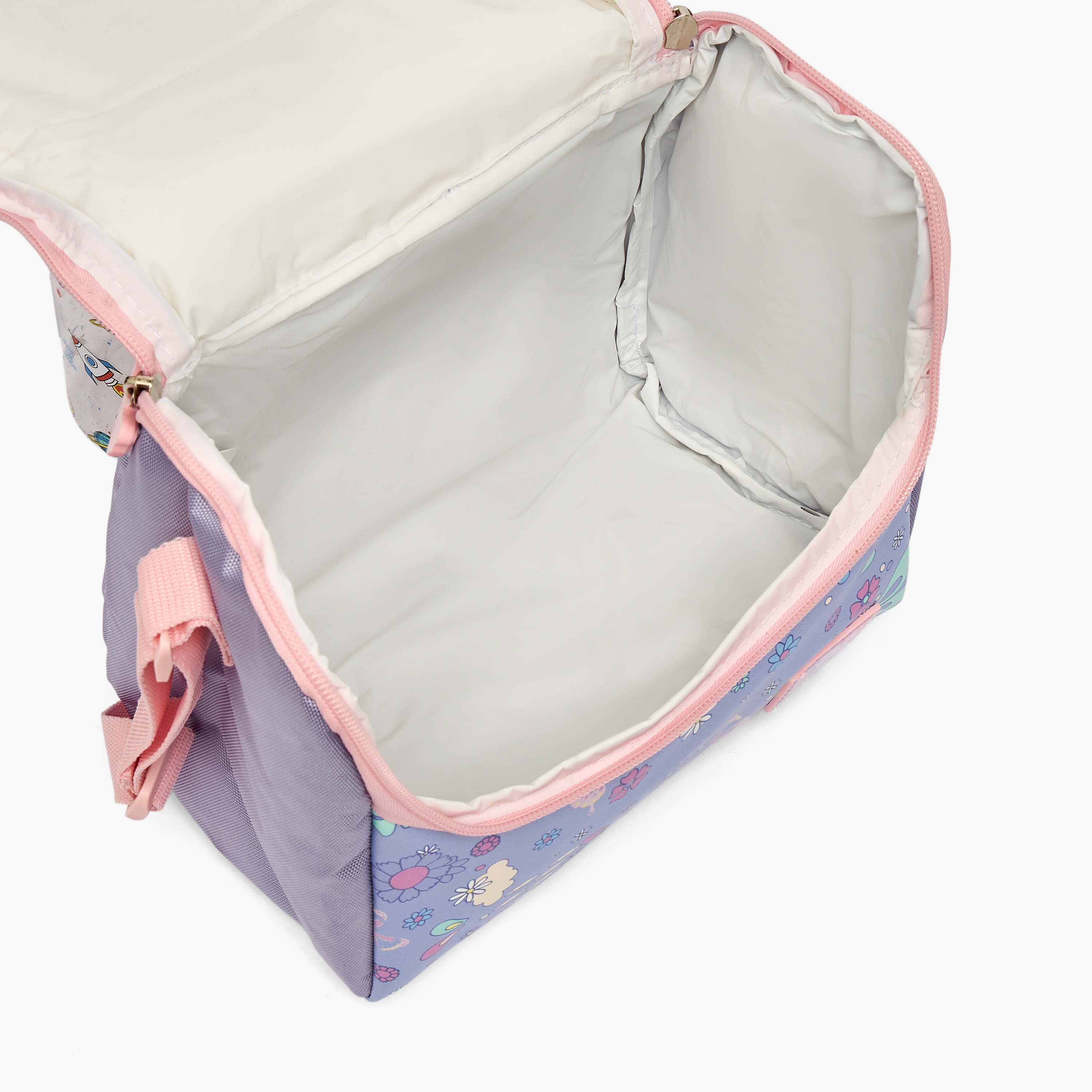 SAMI STUDIO Butterfly Print Lunch Bag for Girls 5-8 Years with Adjustable Strap-school-lunchessentials-lunchbags-image-7