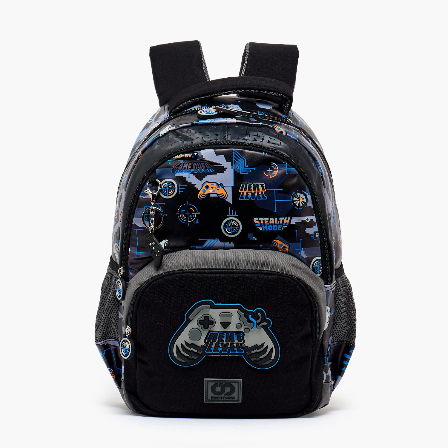 SAMI STUDIO Gamer Print Backpack for Boys 8-13 Years with Padded Straps - 17 inches-school-bagsandbackpacks-backpacks-image-1