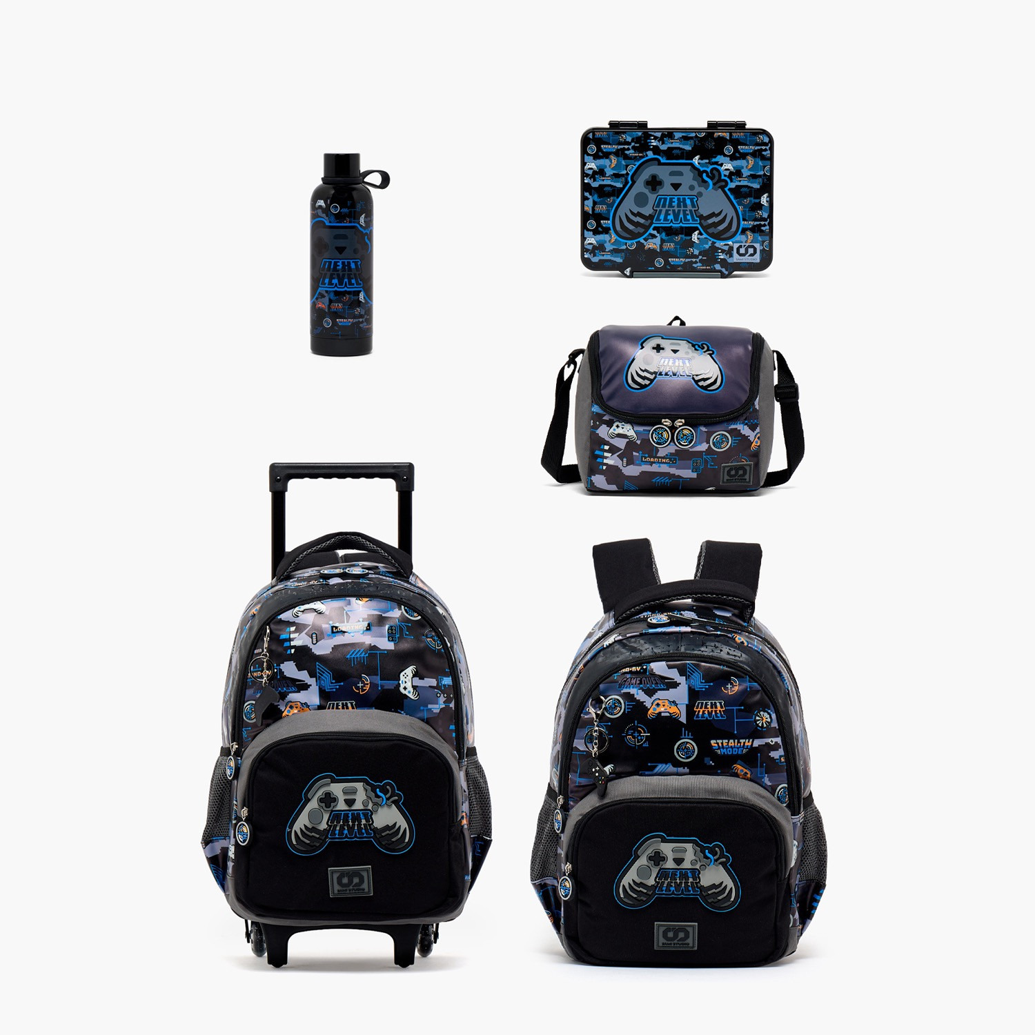 SAMI STUDIO Gamer Print Backpack for Boys 8-13 Years with Padded Straps - 17 inches-school-bagsandbackpacks-backpacks-image-10