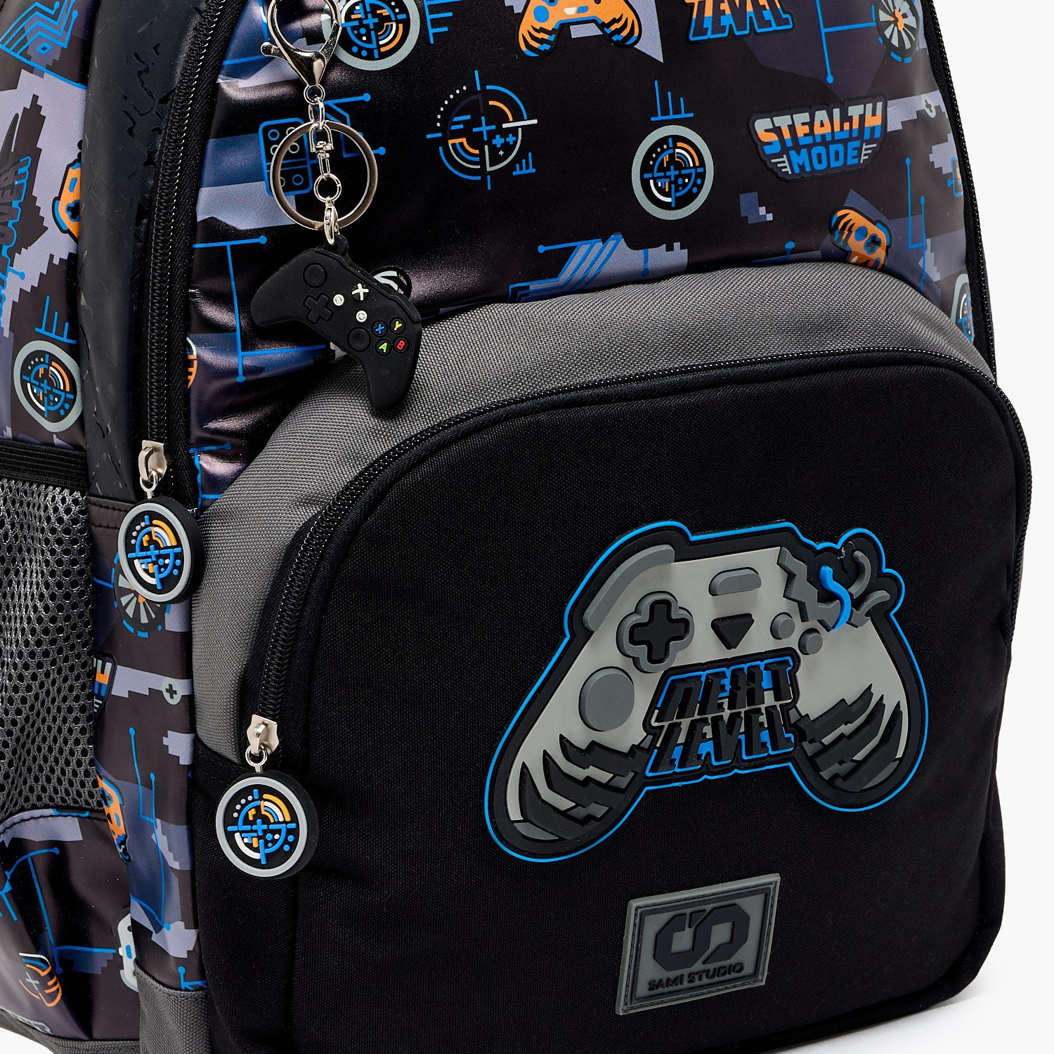 SAMI STUDIO Gamer Print Backpack for Boys 8-13 Years with Padded Straps - 17 inches-school-bagsandbackpacks-backpacks-image-4