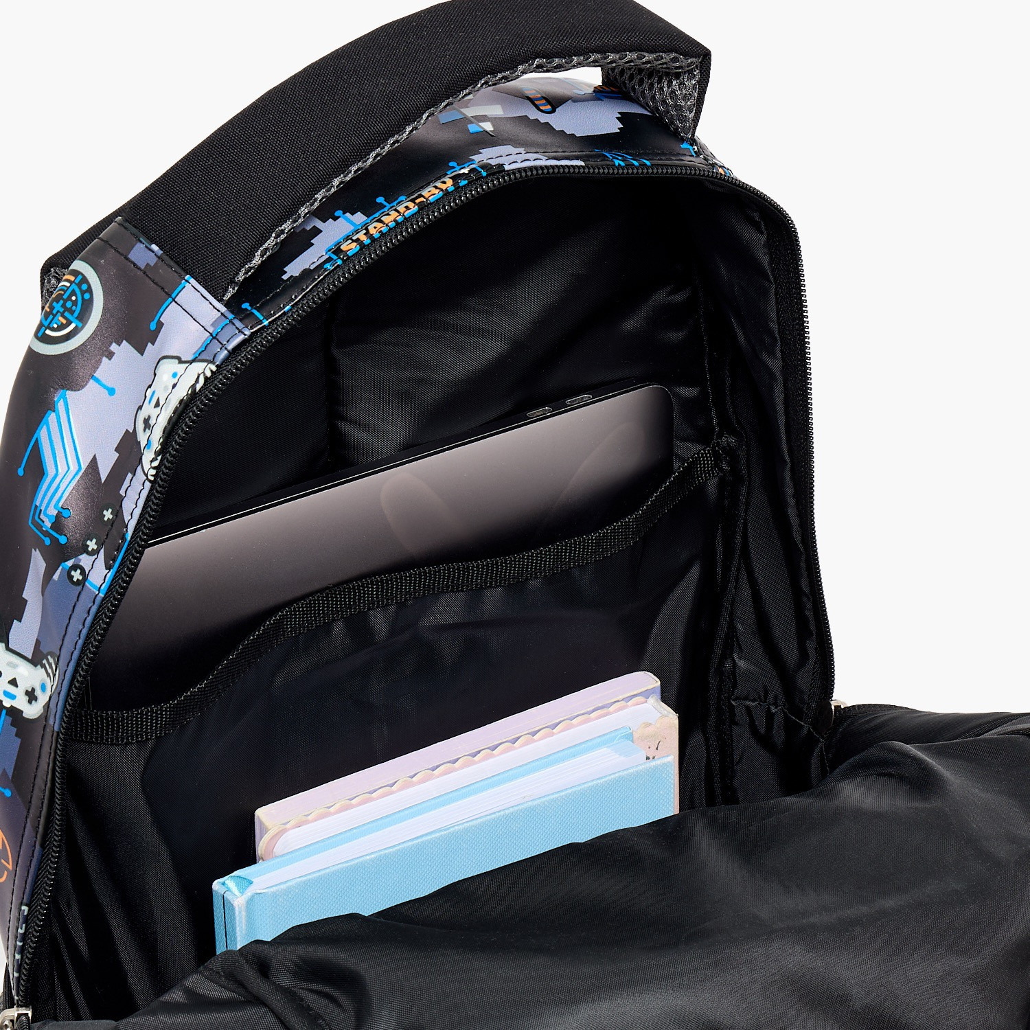 SAMI STUDIO Gamer Print Backpack for Boys 8-13 Years with Padded Straps - 17 inches-school-bagsandbackpacks-backpacks-image-6