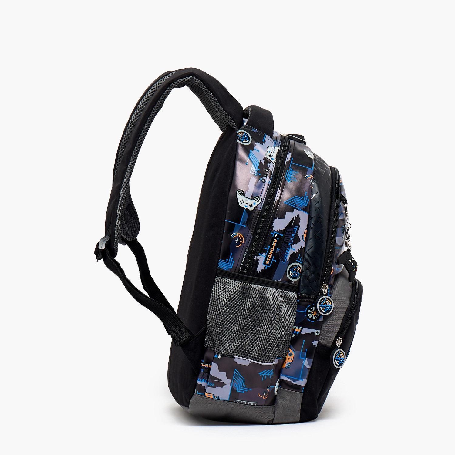SAMI STUDIO Gamer Print Backpack for Boys 8-13 Years with Padded Straps - 17 inches-school-bagsandbackpacks-backpacks-image-8