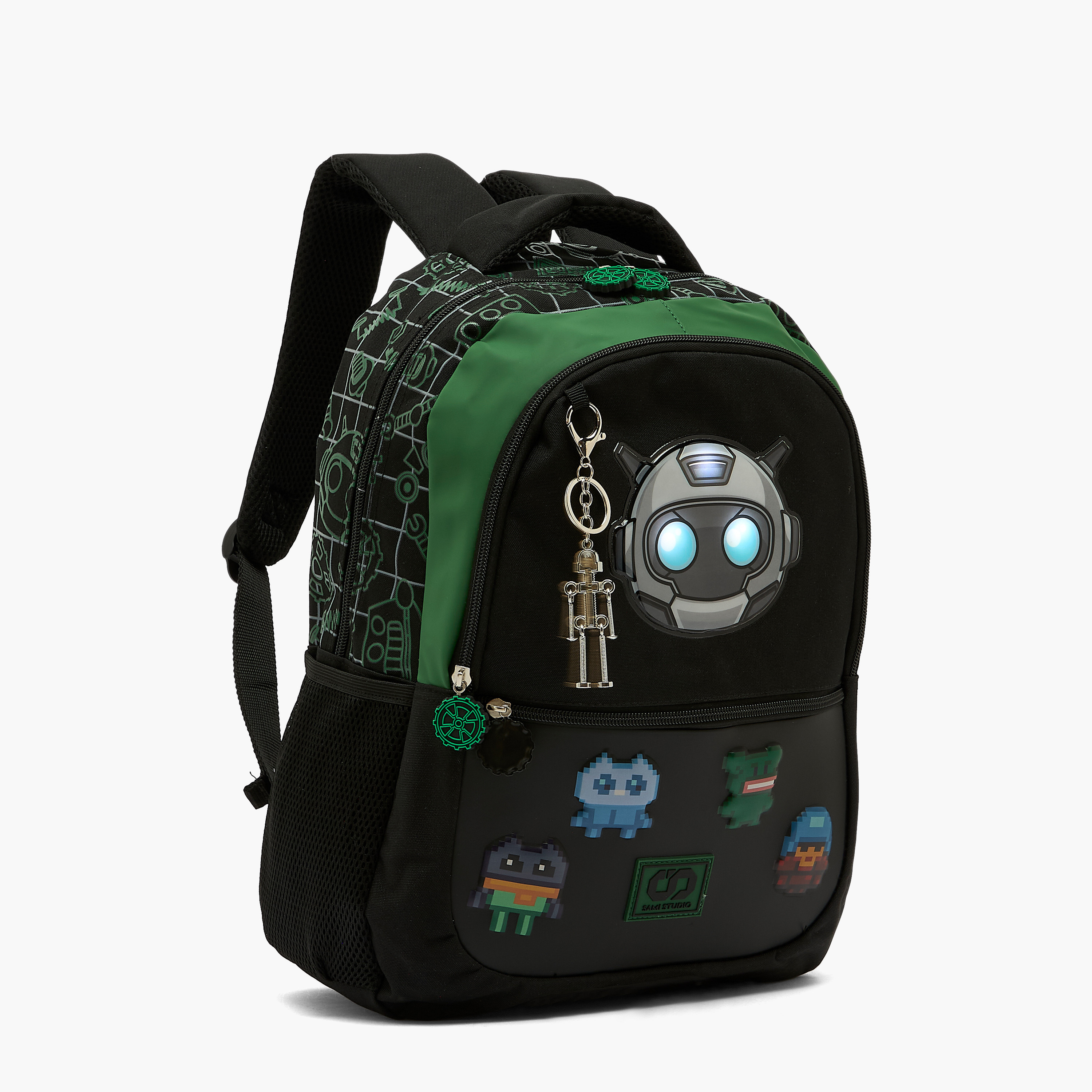 SAMI STUDIO Graphic Print Backpack for Boys 8-13 Years with Keyring Accent - 17 inches-school-bagsandbackpacks-backpacks-image-10