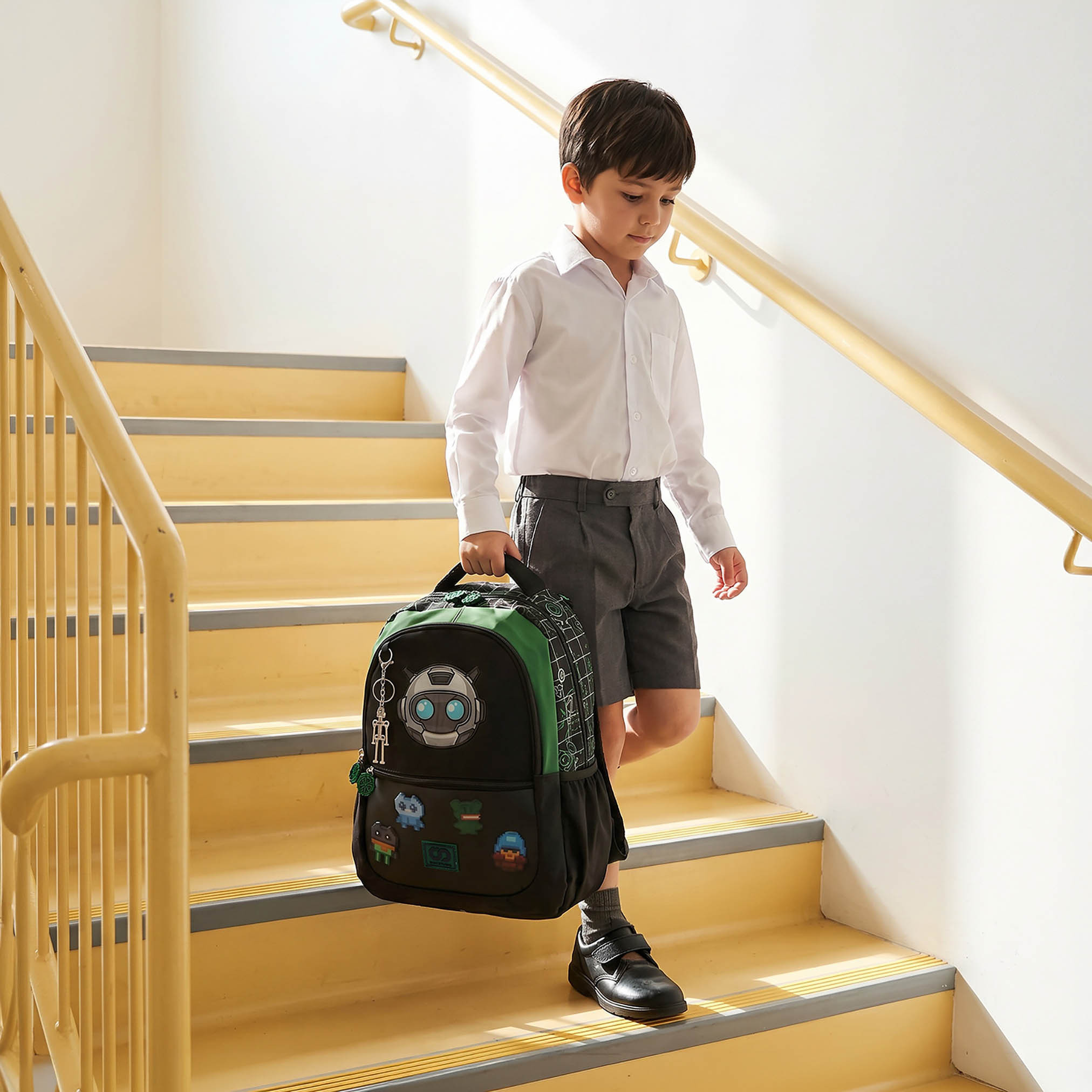 SAMI STUDIO Graphic Print Backpack for Boys 8-13 Years with Keyring Accent - 17 inches-school-bagsandbackpacks-backpacks-image-3