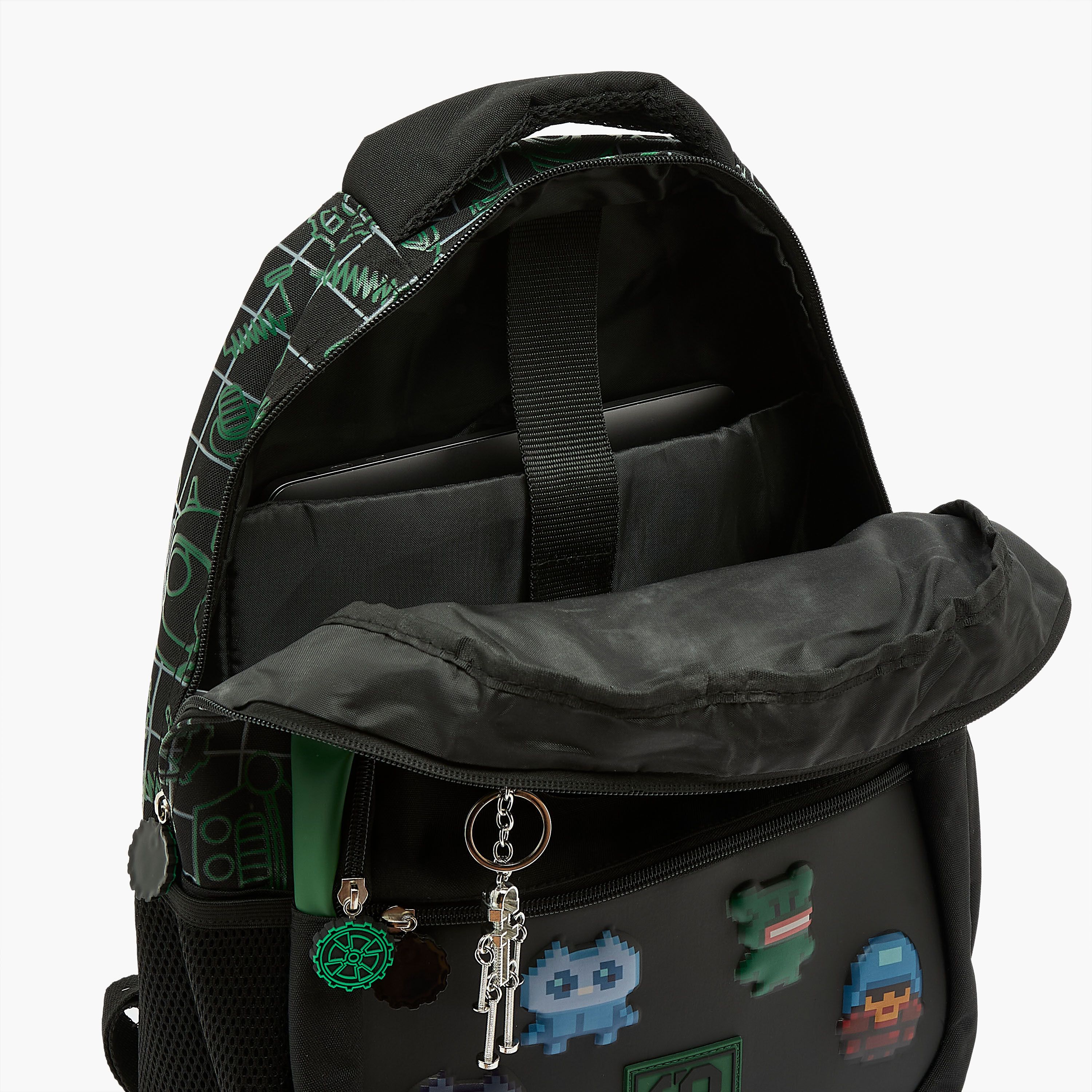 SAMI STUDIO Graphic Print Backpack for Boys 8-13 Years with Keyring Accent - 17 inches-school-bagsandbackpacks-backpacks-image-7