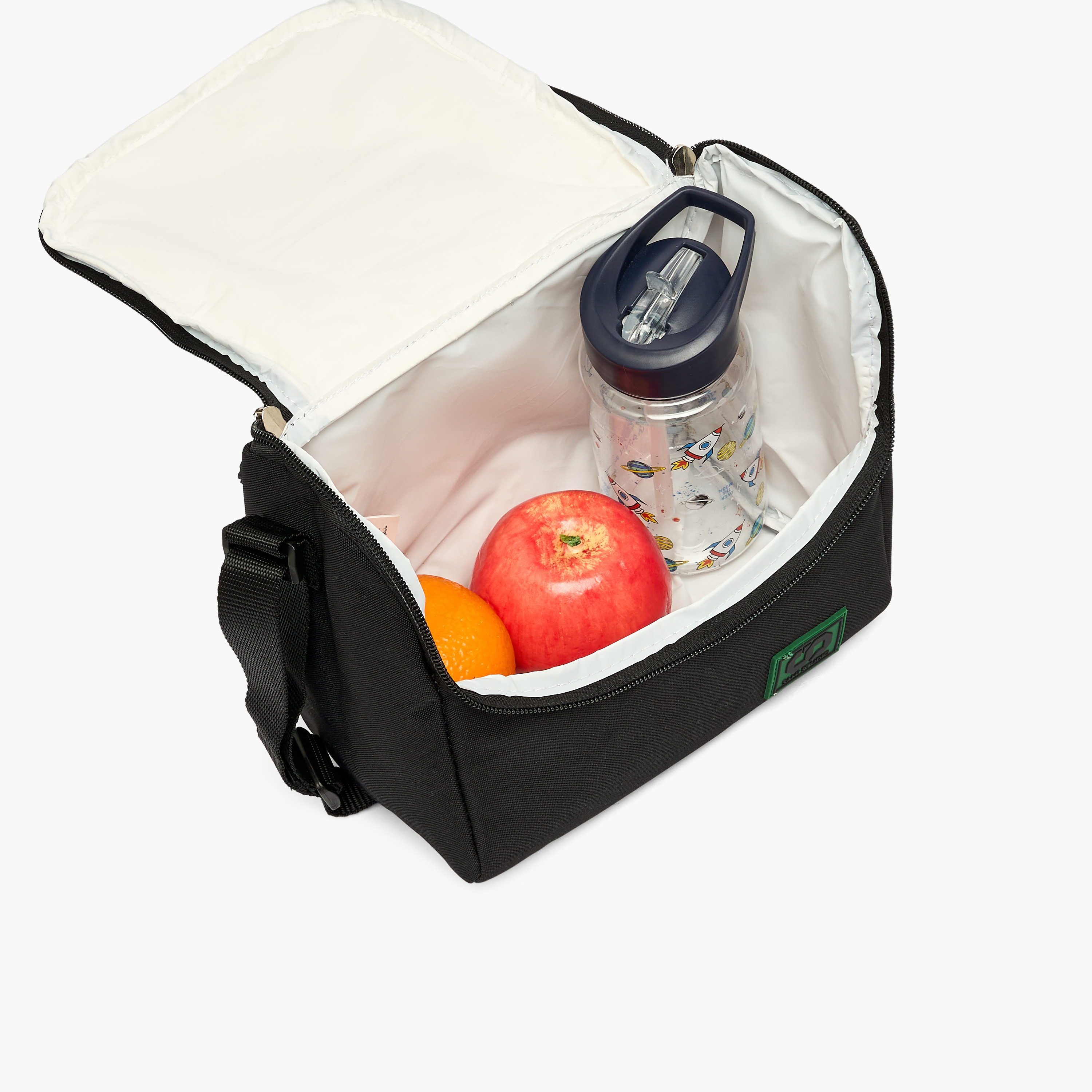 شنطة غداء بطبعات روبوت وحزام قابل للتعديل للأولاد من 5-8 سنوات من سامي ستوديو-school-lunchessentials-lunchbags-image-5