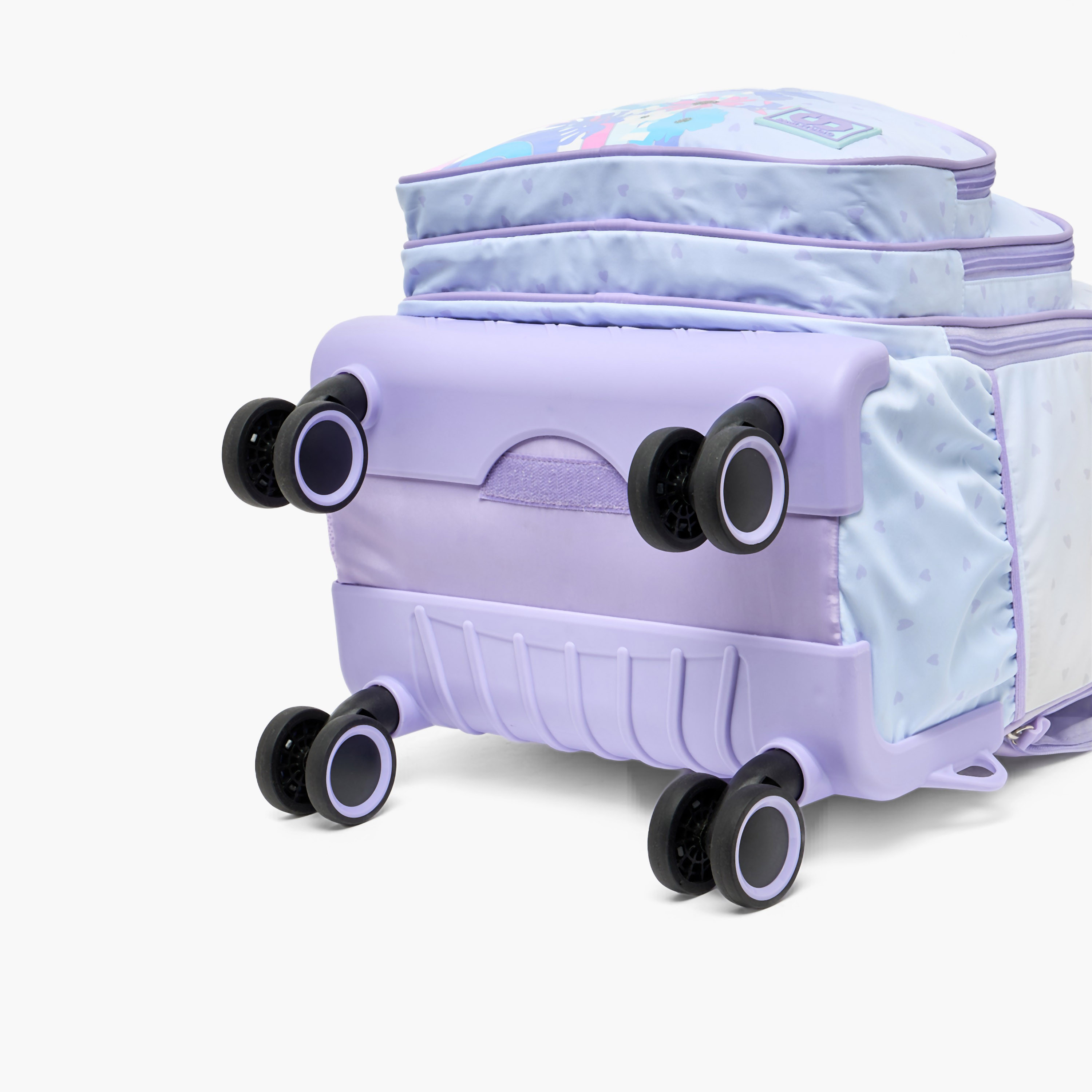 شنطة ترولي بمقبض قابل للسحب وطبعات للبنات 8 - 13 سنة من سامي ستوديو - 18 بوصة-school-bagsandbackpacks-trolleybags-image-15