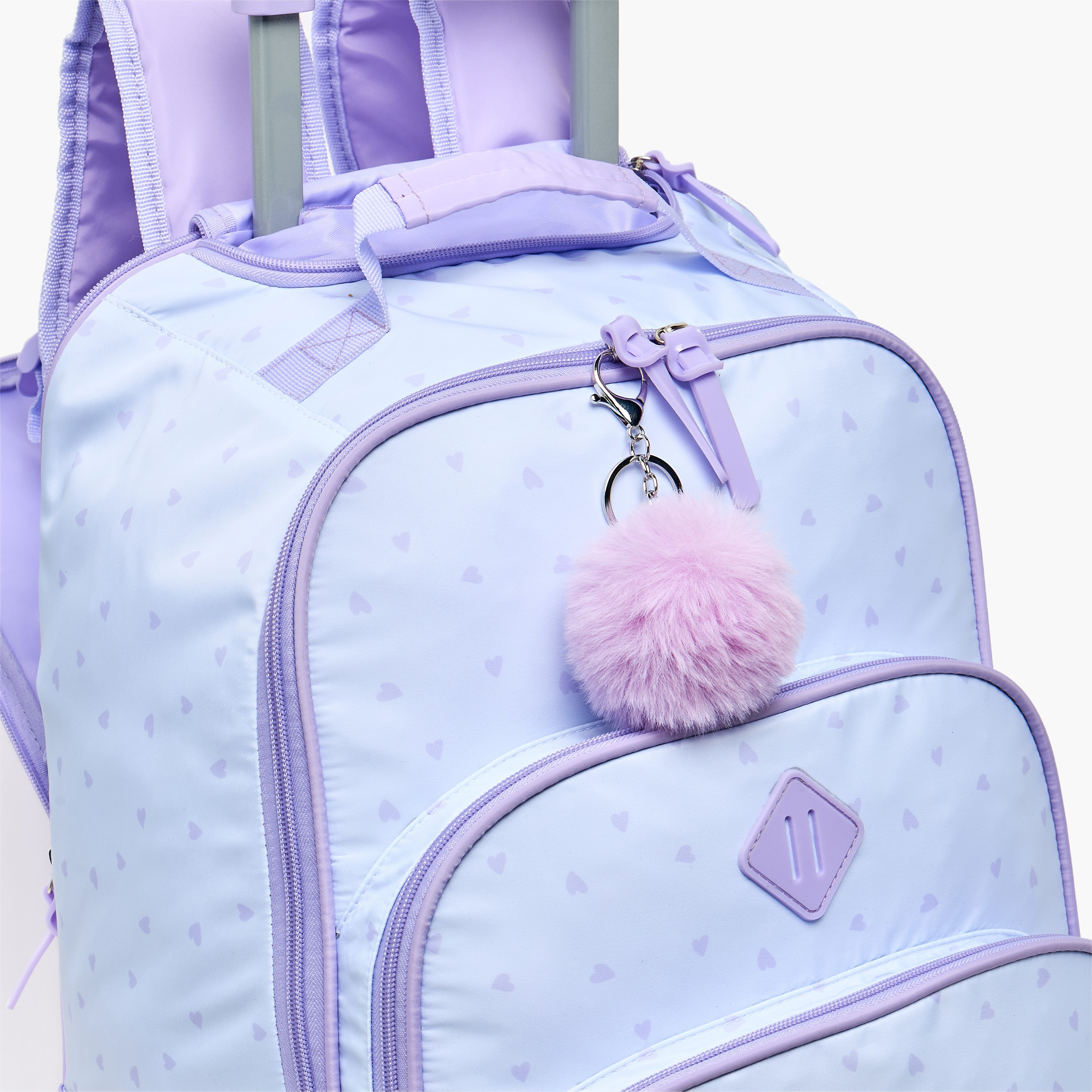 شنطة ترولي بمقبض قابل للسحب وطبعات للبنات 8 - 13 سنة من سامي ستوديو - 18 بوصة-school-bagsandbackpacks-trolleybags-image-5