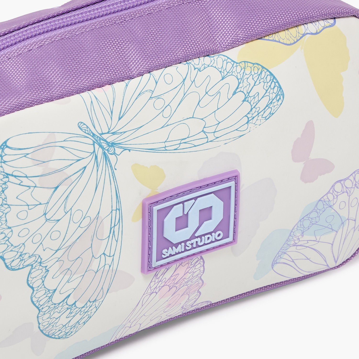 SAMI STUDIO Butterfly Print Pencil Pouch with Zip Closure-school-stationery-pencilcases-image-7