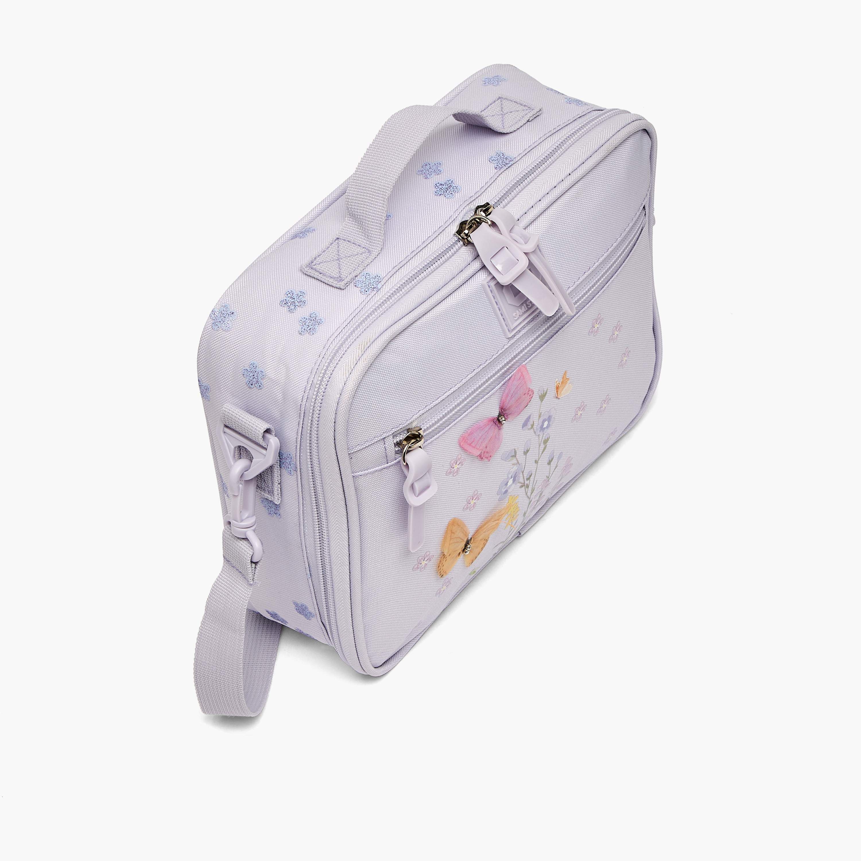 SAMI STUDIO Butterfly Applique Lunch Bag for Girls 8-12 Years with Zip Closure-school-lunchessentials-lunchbags-image-2