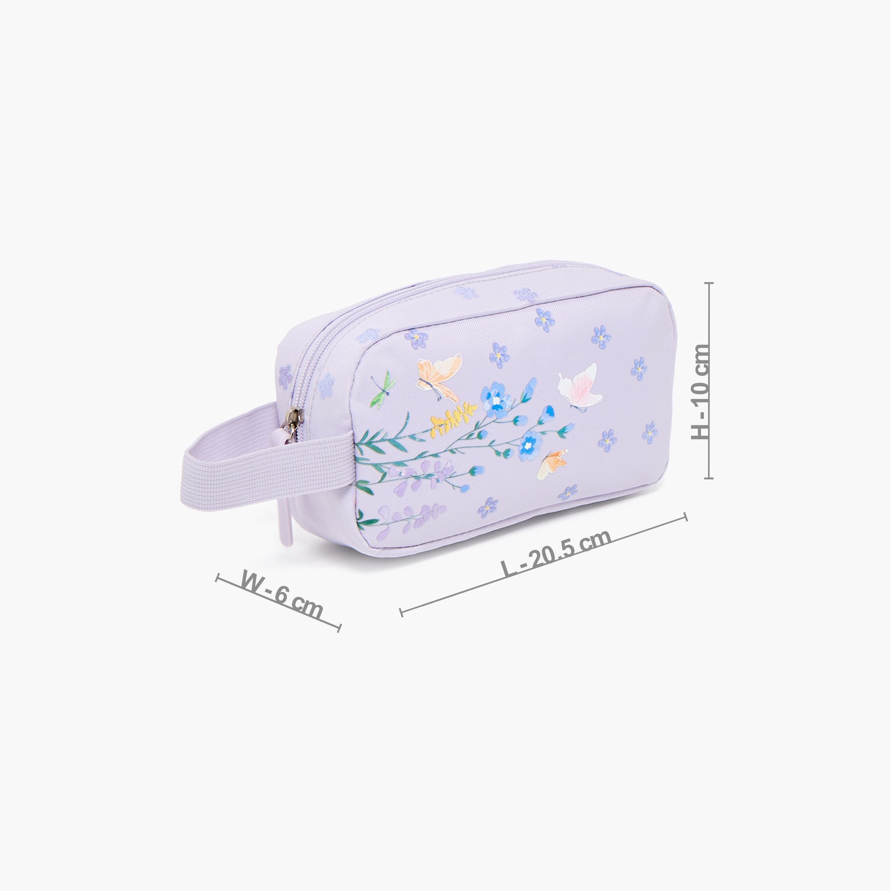 SAMI STUDIO Floral Print Pencil Pouch with Zip Closure-school-stationery-pencilcases-image-3